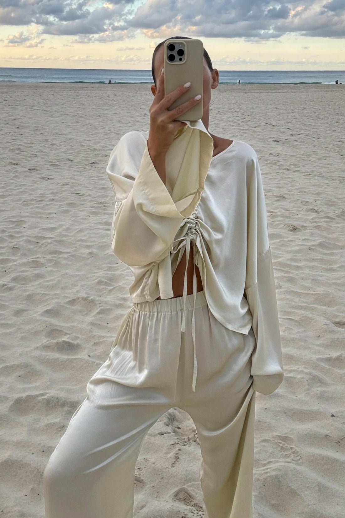 Ling Silk Blouse Birch