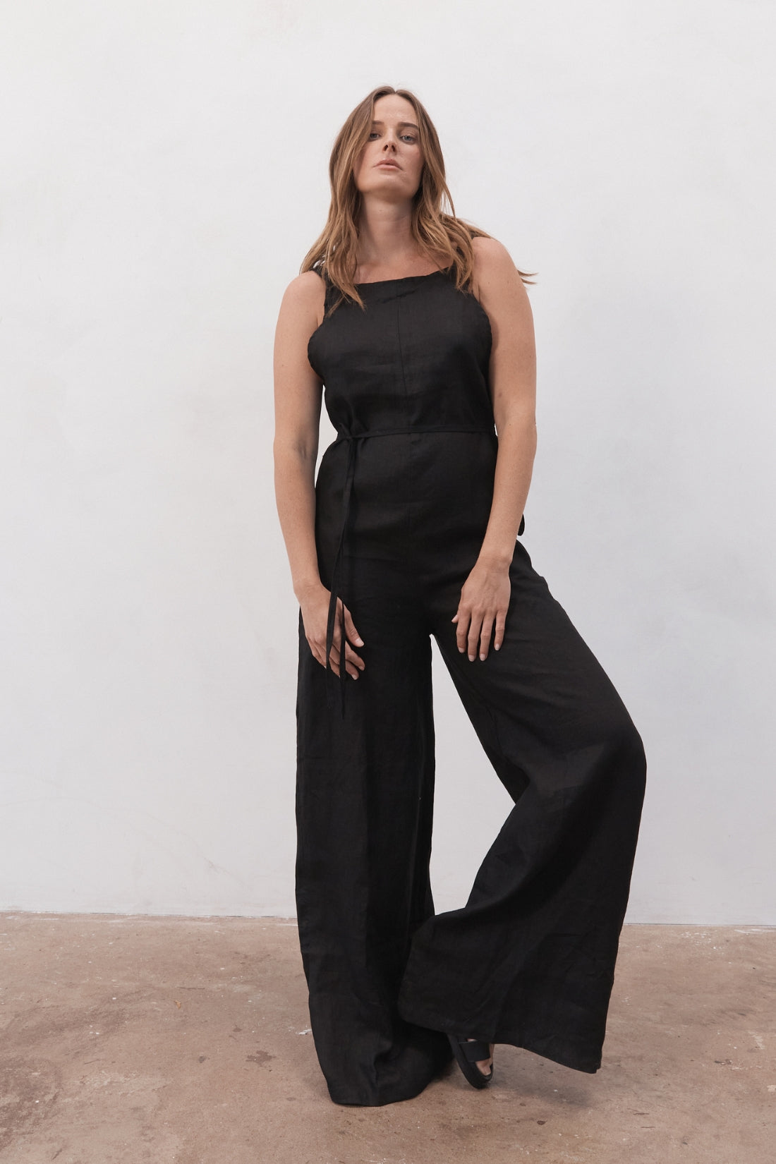 Wilde Linen Jumpsuit Black