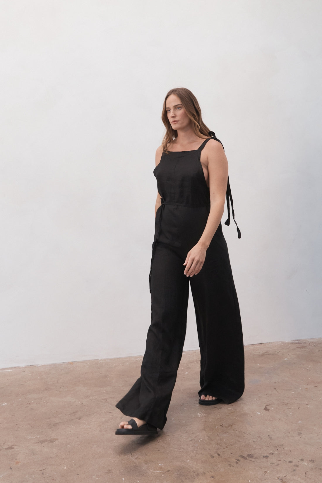 Wilde Linen Jumpsuit Black