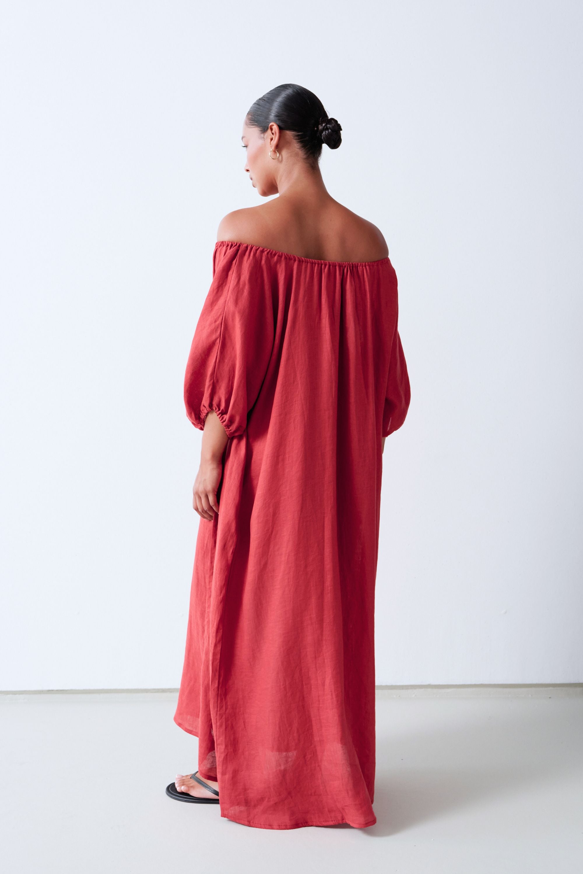 Valdis Linen Dress Desert