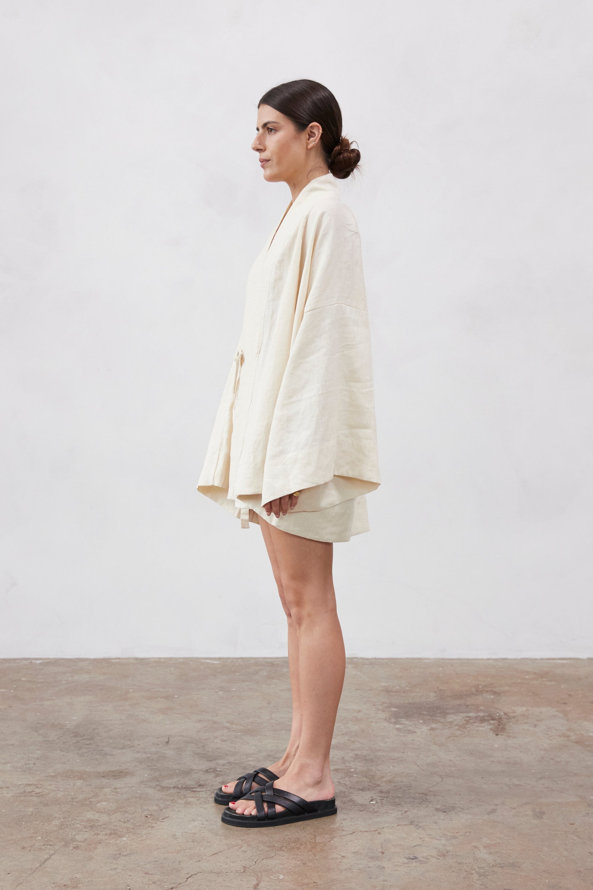 Anya Linen Kimono Shell | Pre Order