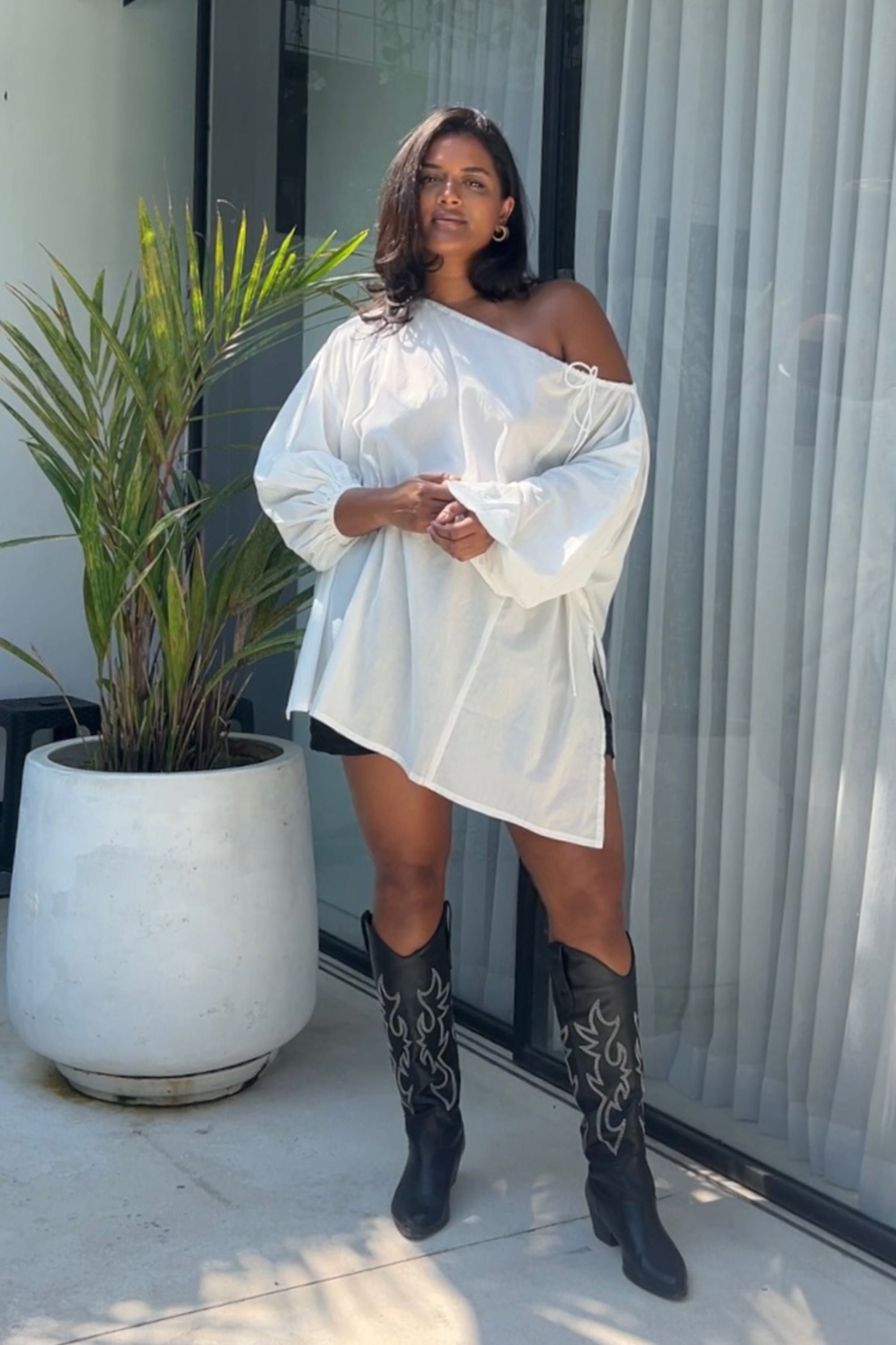 Joss Organic Cotton Blouse White