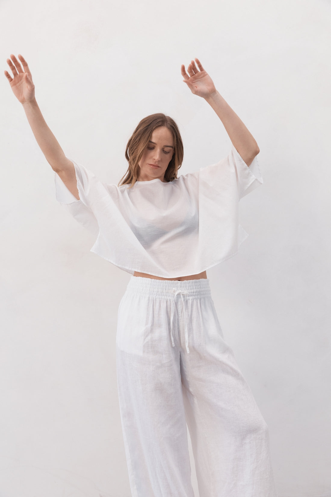 Keats Oversized Cotton Tee White — UNIKSPACE