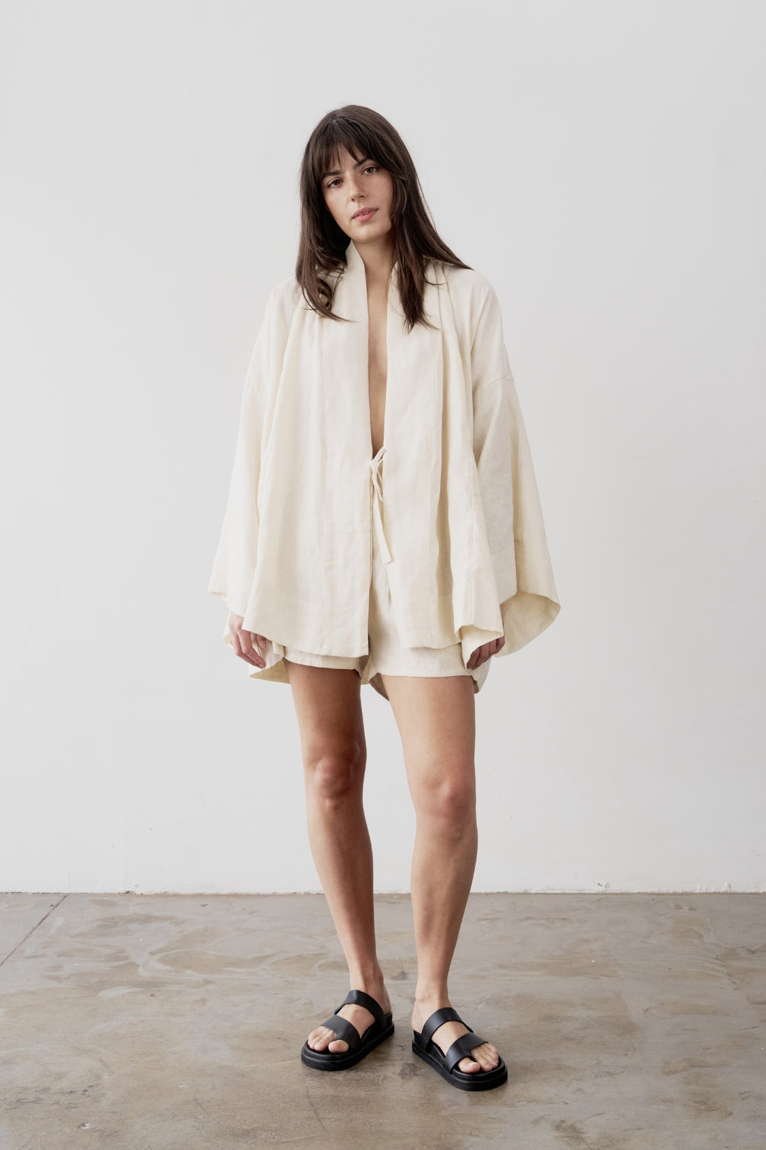 Anya Linen Kimono Shell | Pre Order