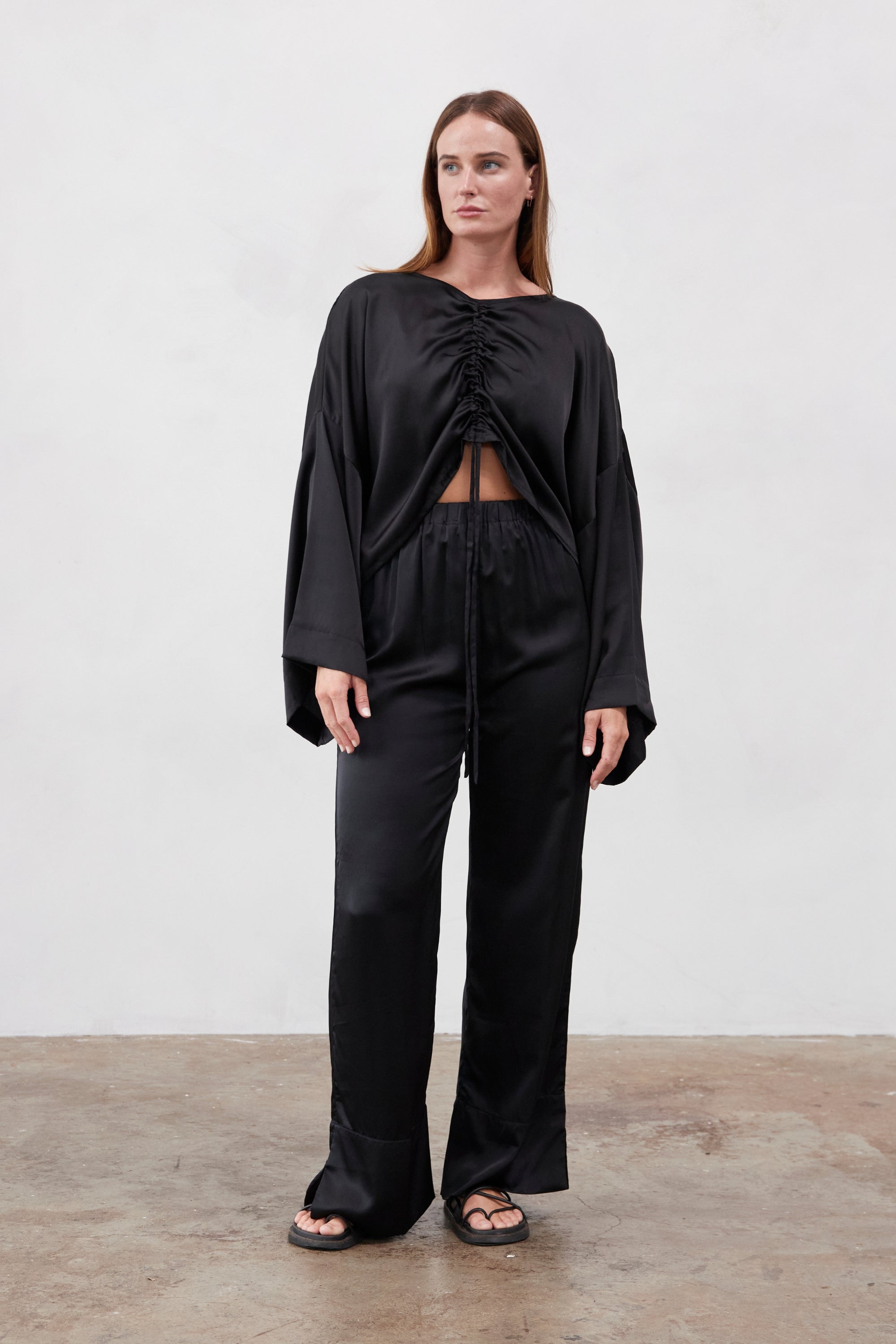 Ling Silk Blouse Black