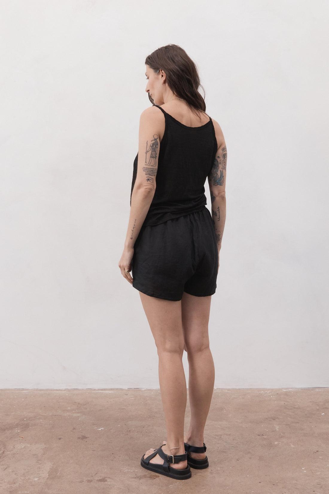 Cooper Linen Short Black