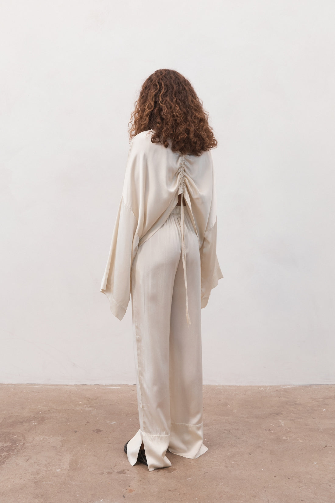 Ling Silk Blouse Birch — UNIKSPACE