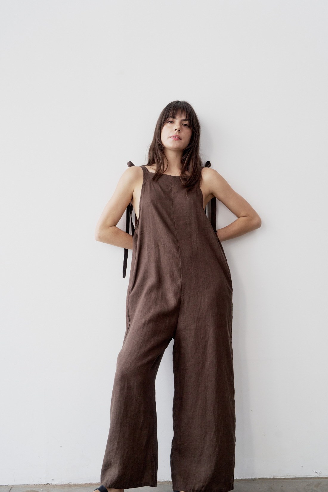 Turner Linen Jumpsuit Cacao