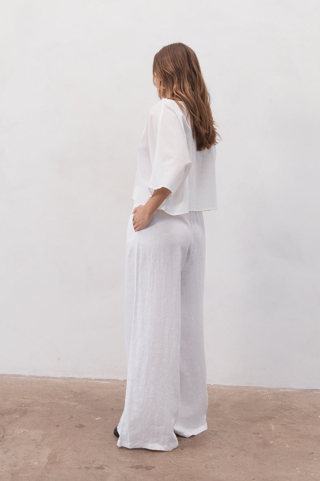 Keats Oversized Cotton Tee White — UNIKSPACE