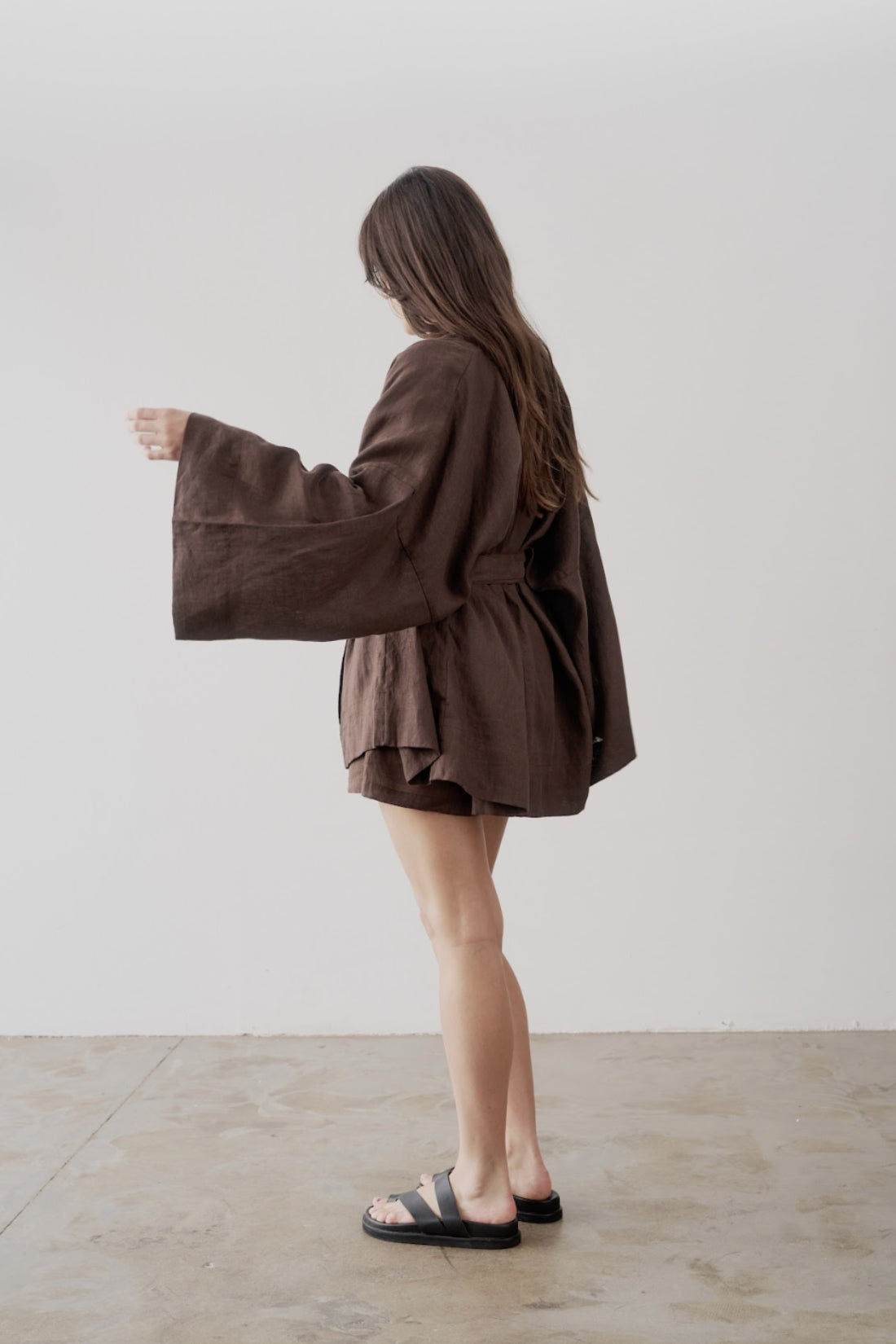 Cooper Linen Short Cacao