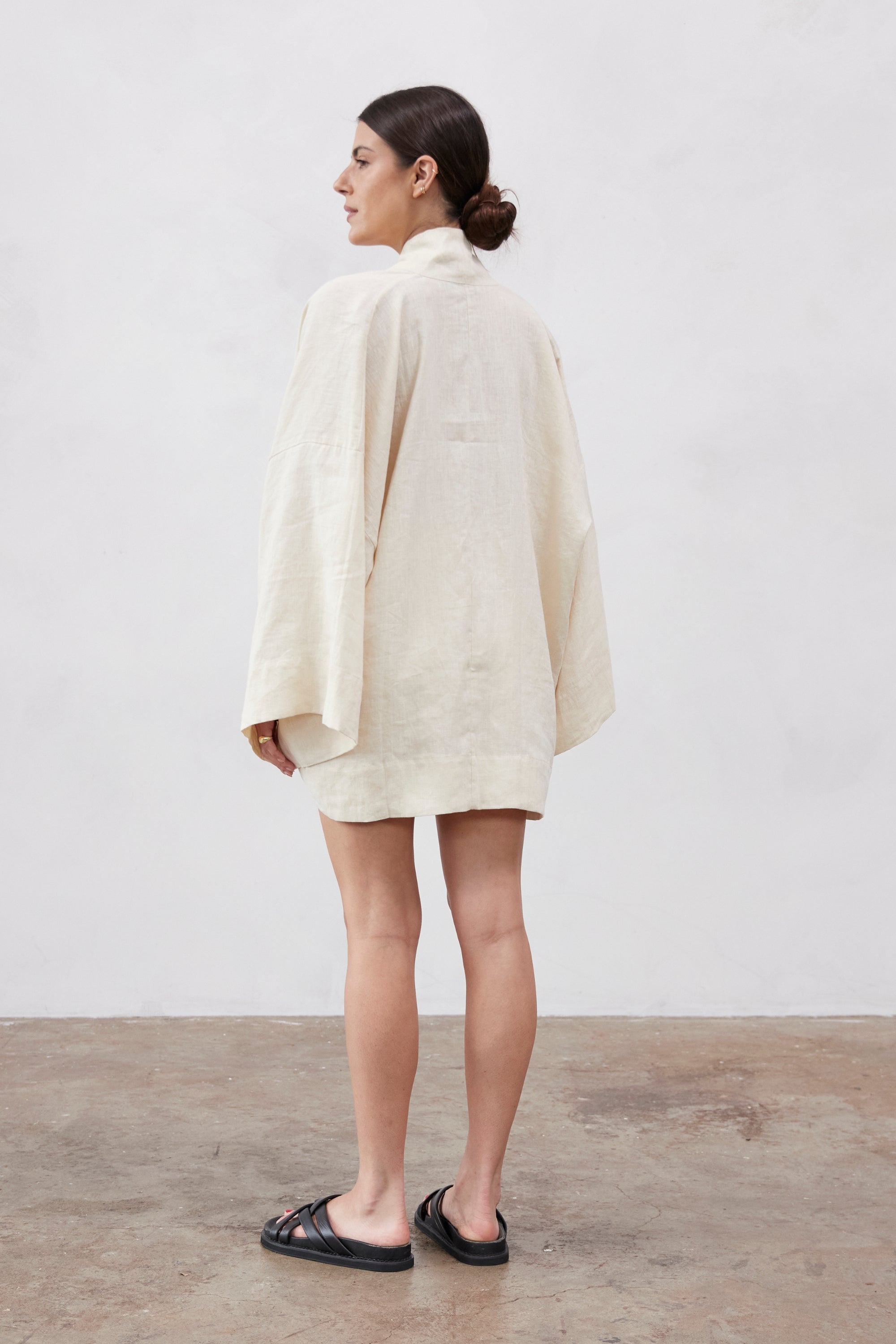 Anya Linen Kimono Shell | Pre Order