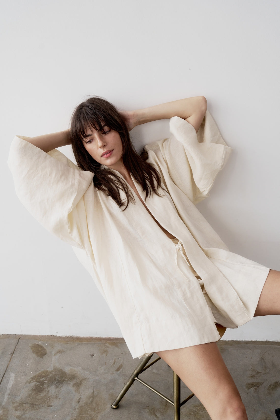 Anya Linen Kimono Shell | Pre Order