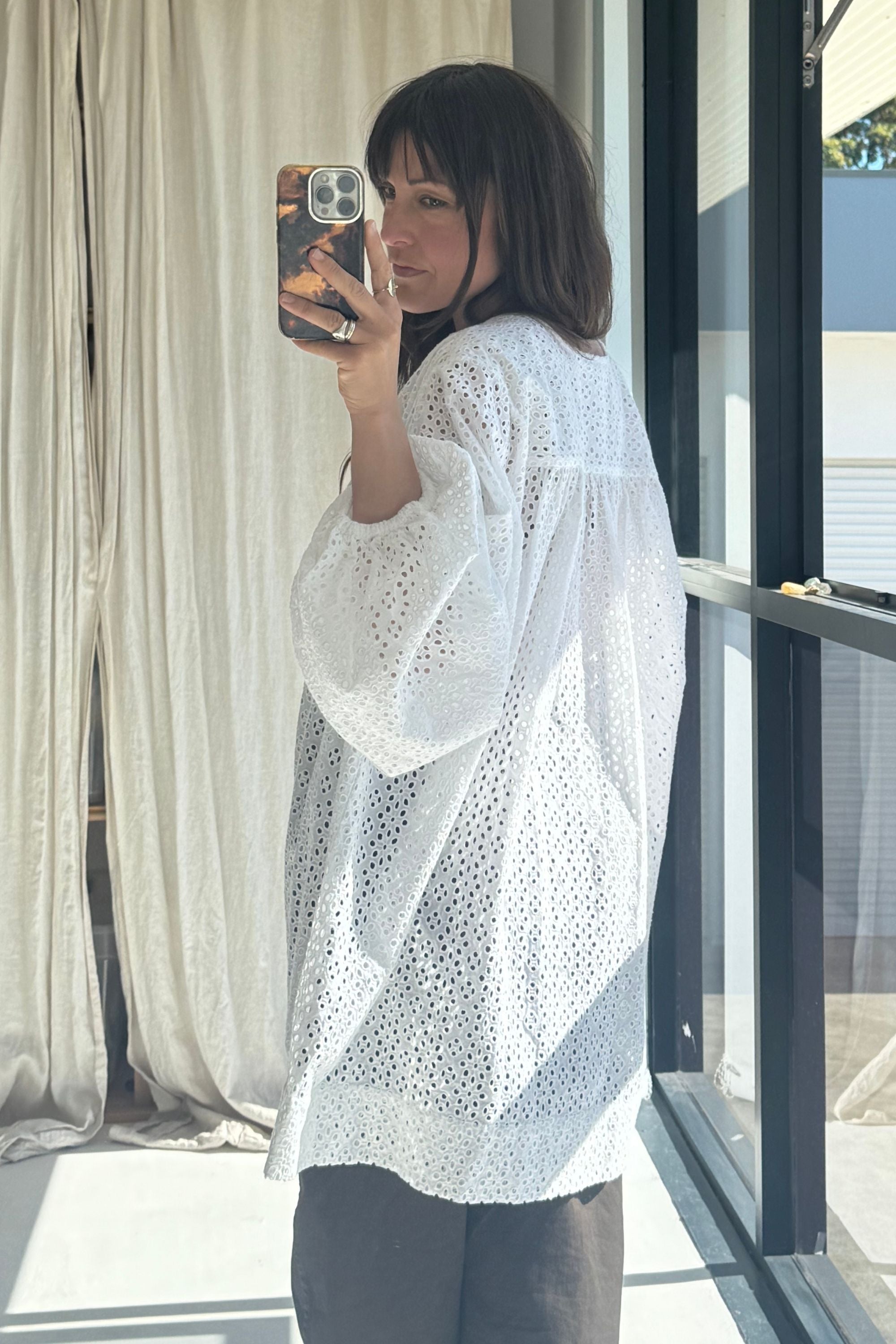 SAMPLE SALE | Cotton anglaise tunic