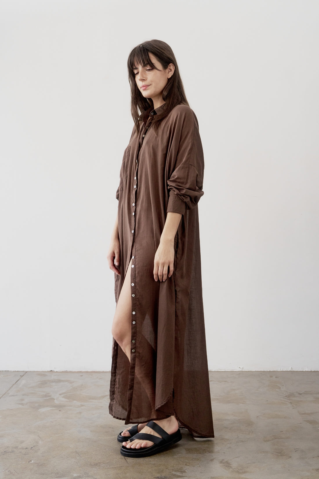 Santorini Shirt Dress Cacao