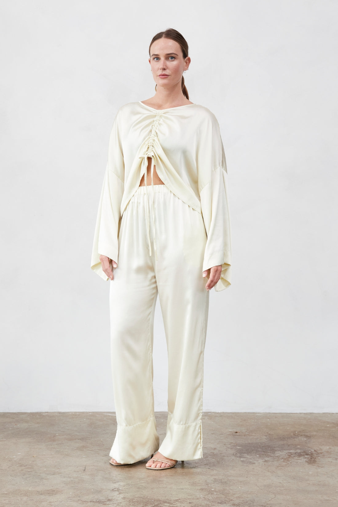 Ida Silk Pant Birch