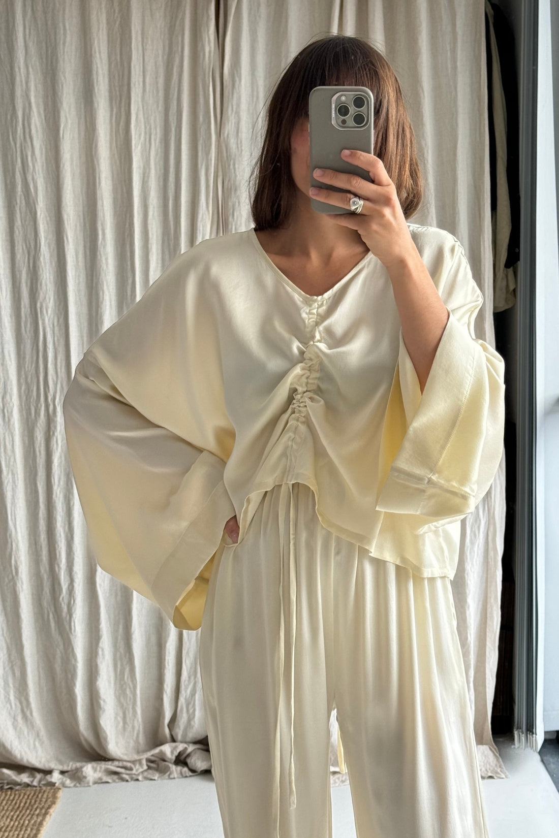 SAMPLE SALE | Ling Silk Blouse Birch