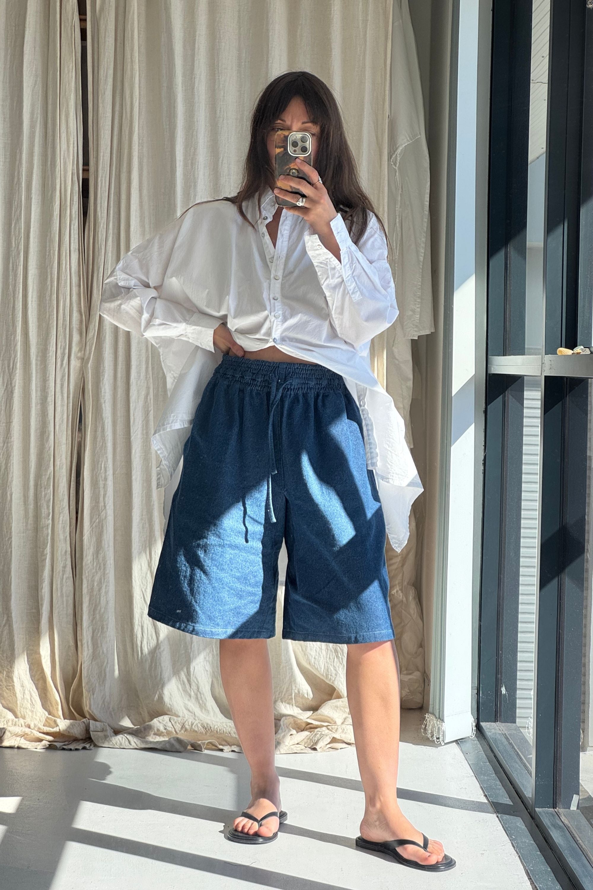 SAMPLE SALE | Koko Linen Short Denim