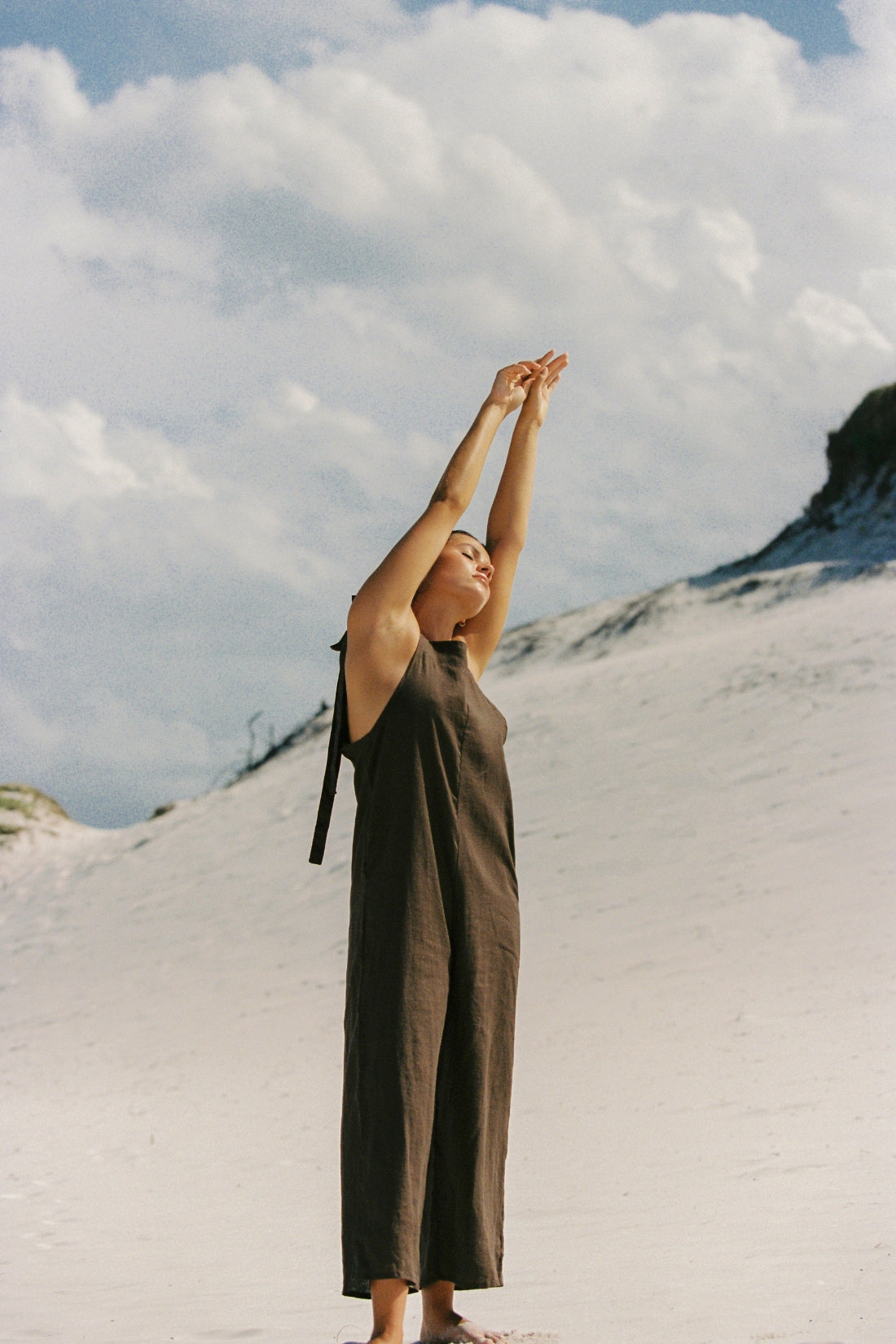 Turner Linen Jumpsuit Cacao