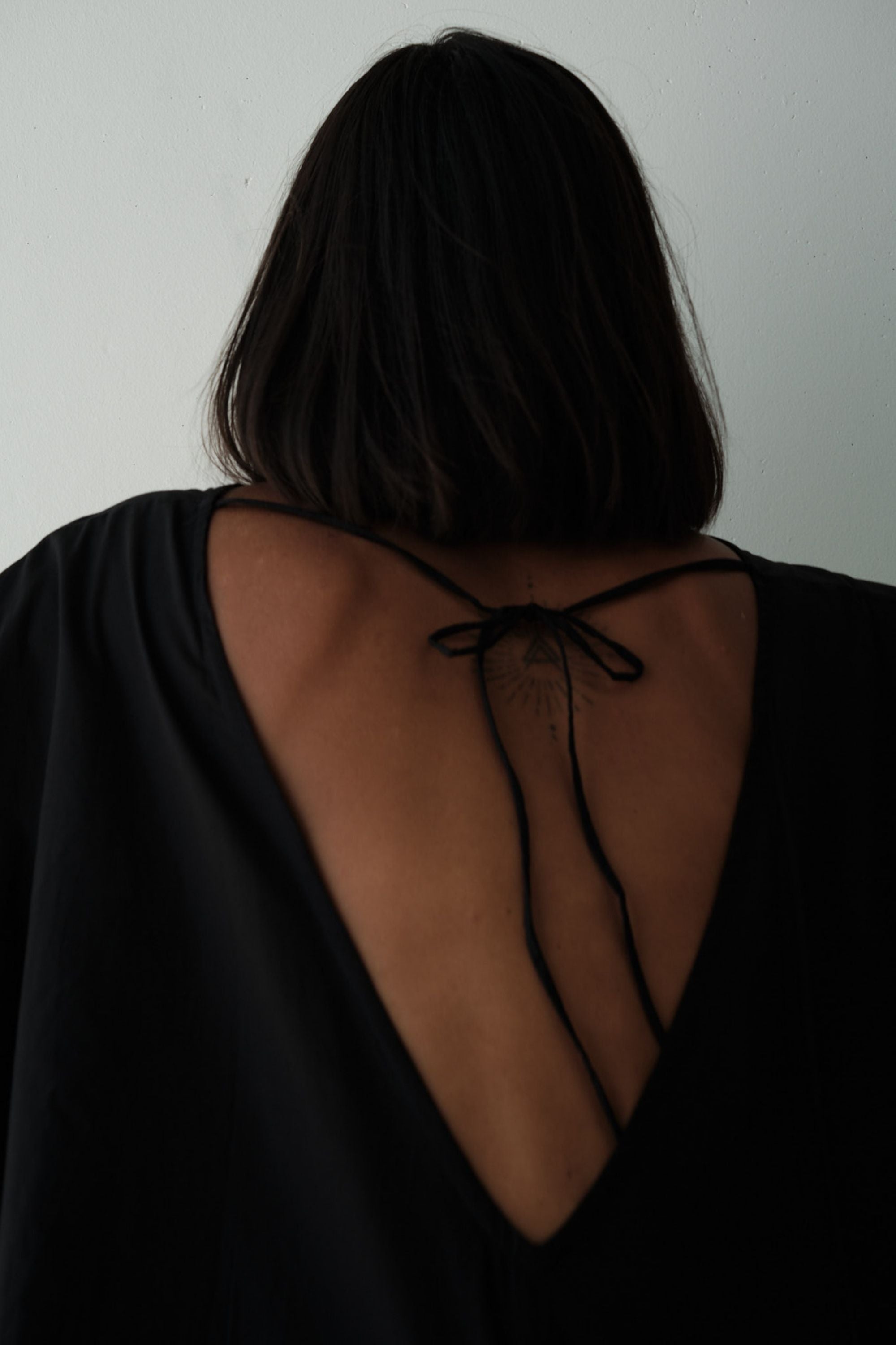 Ibiza Organic Cotton Kaftan Black — UNIKSPACE