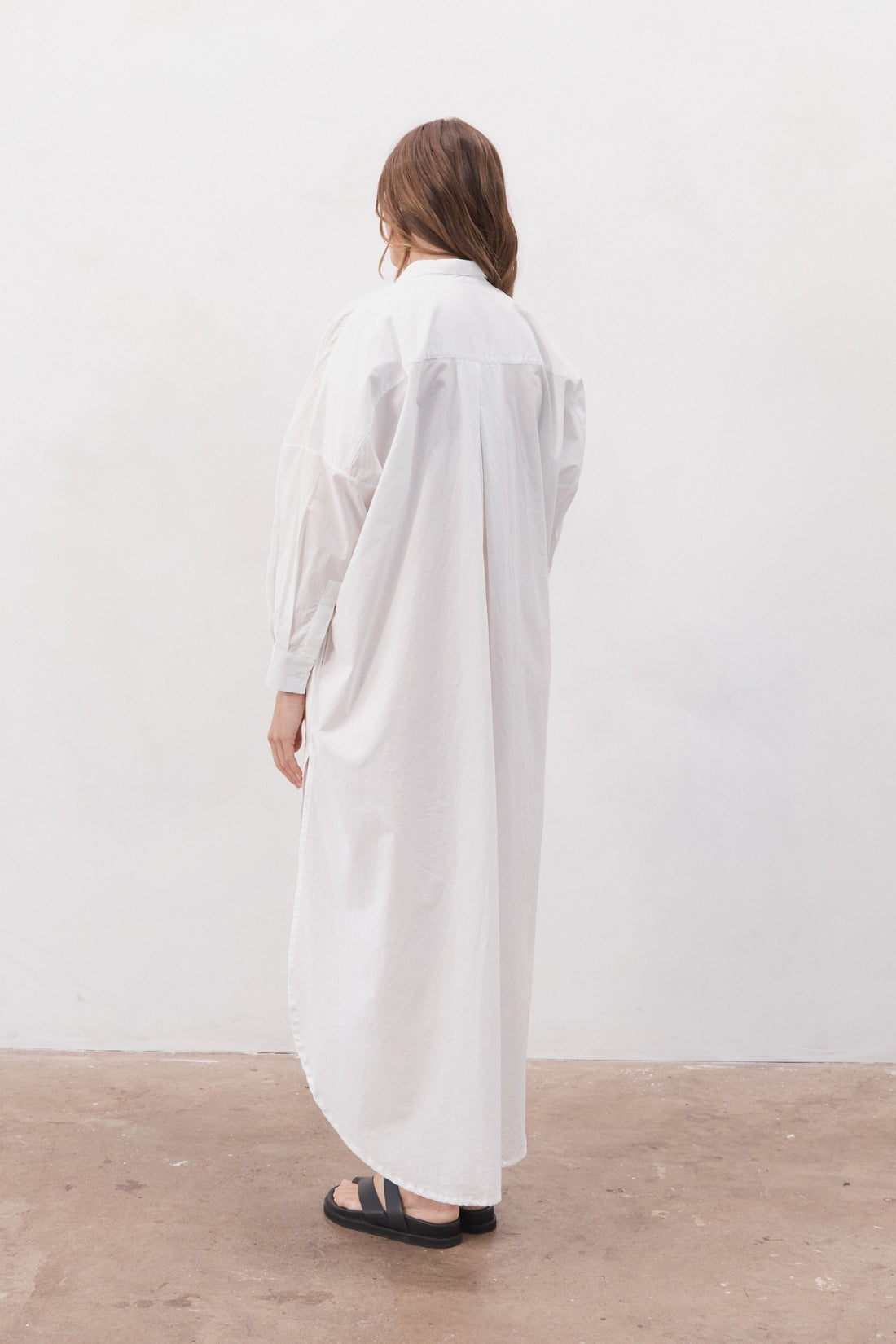 Santorini Shirt Dress White