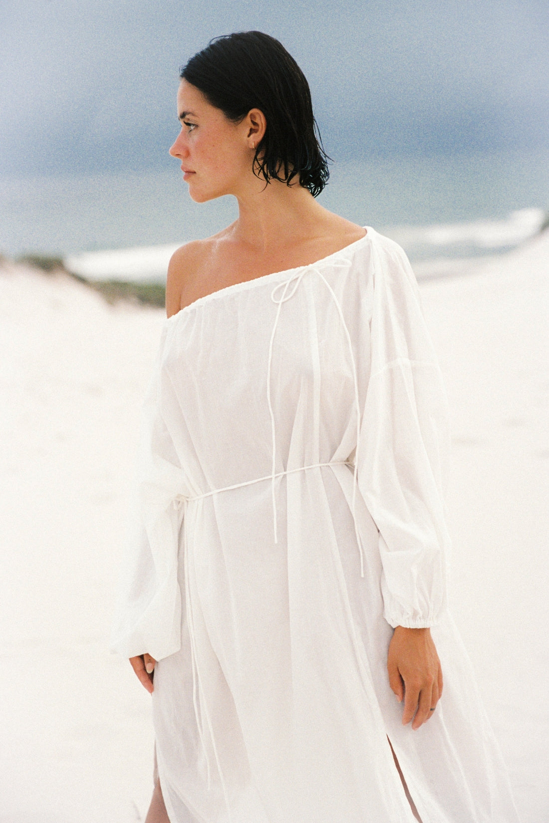 Verona Organic Cotton Maxi Dress White