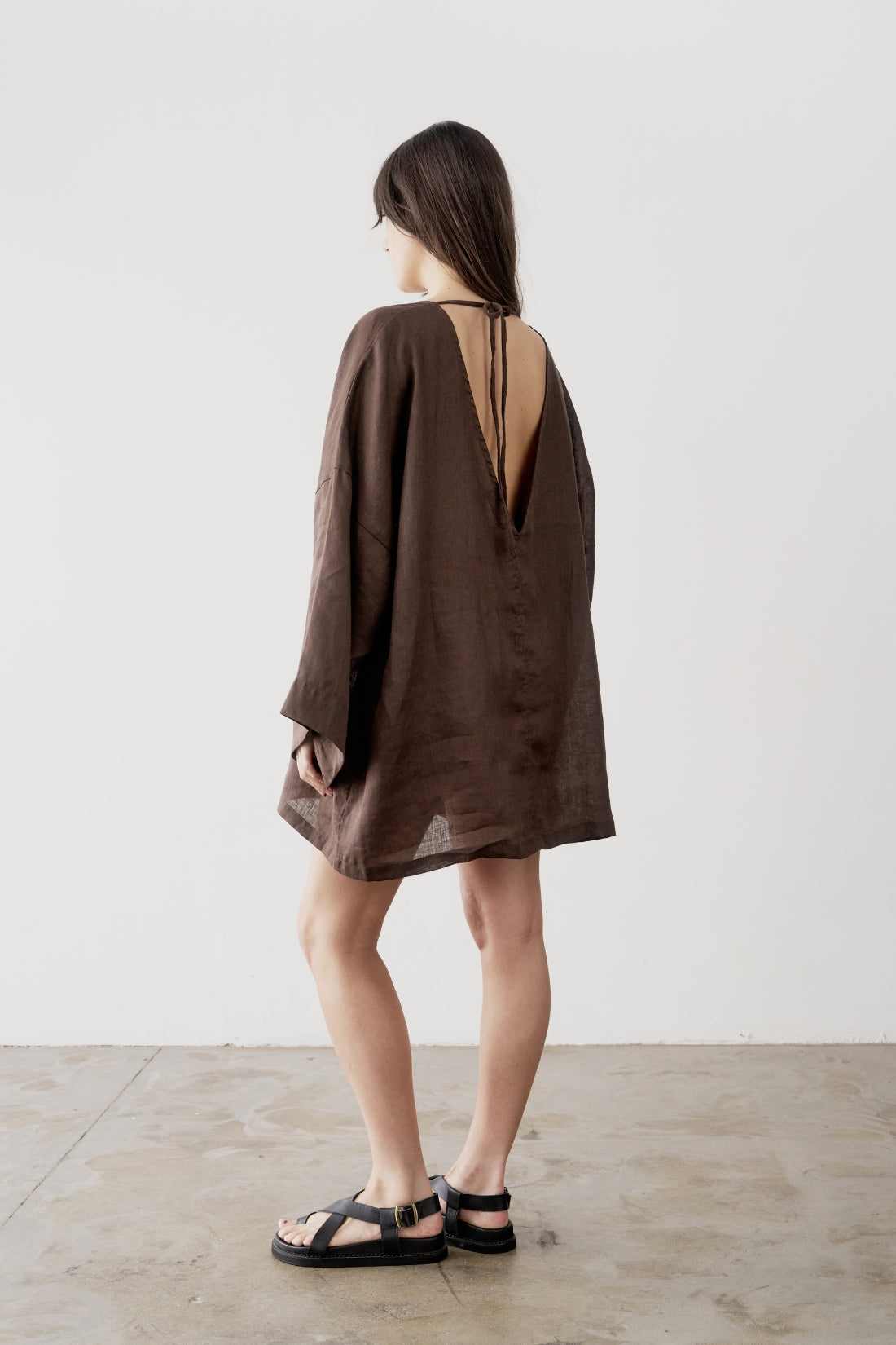 Sofia Linen Tunic Cacao