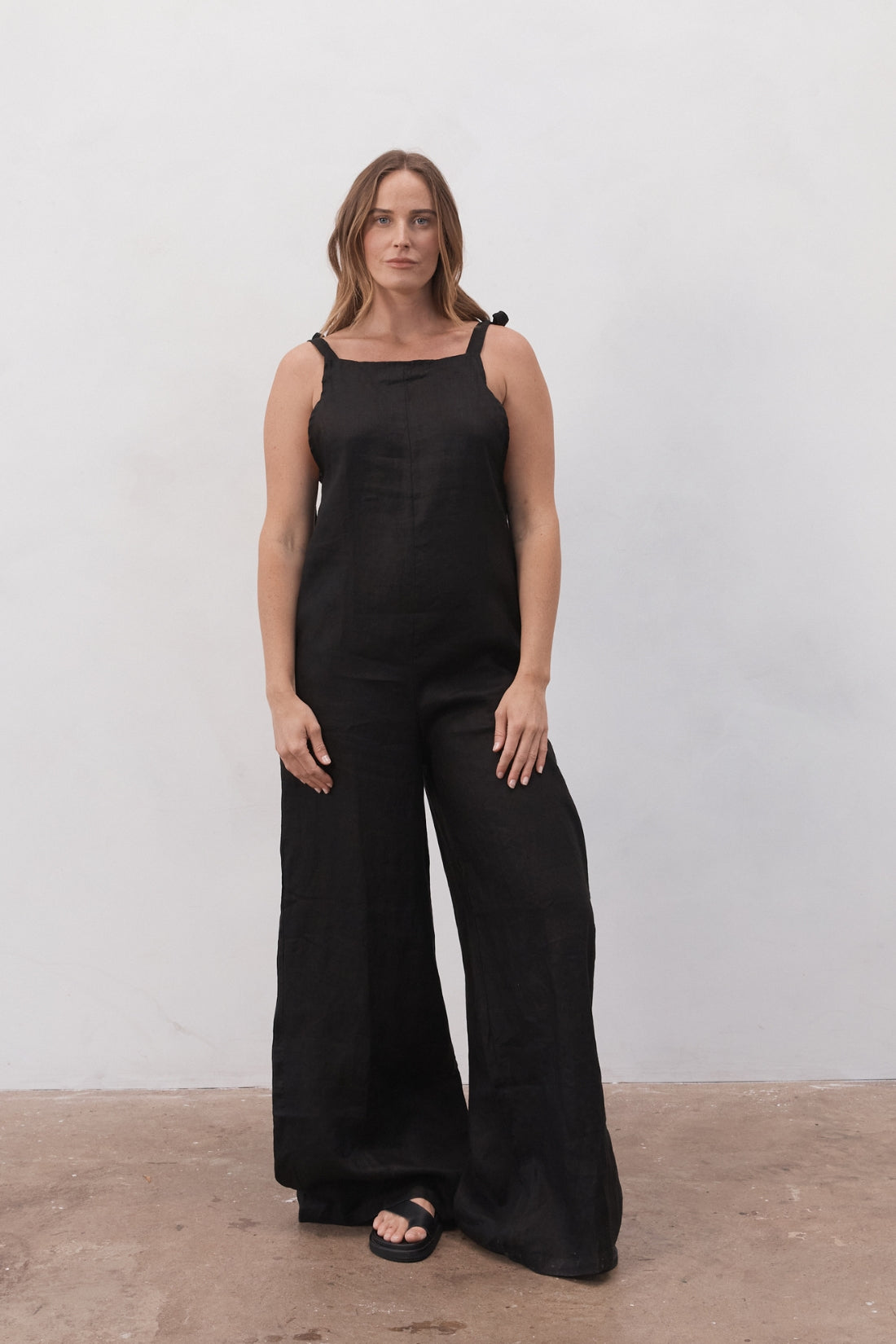 Wilde Linen Jumpsuit Black