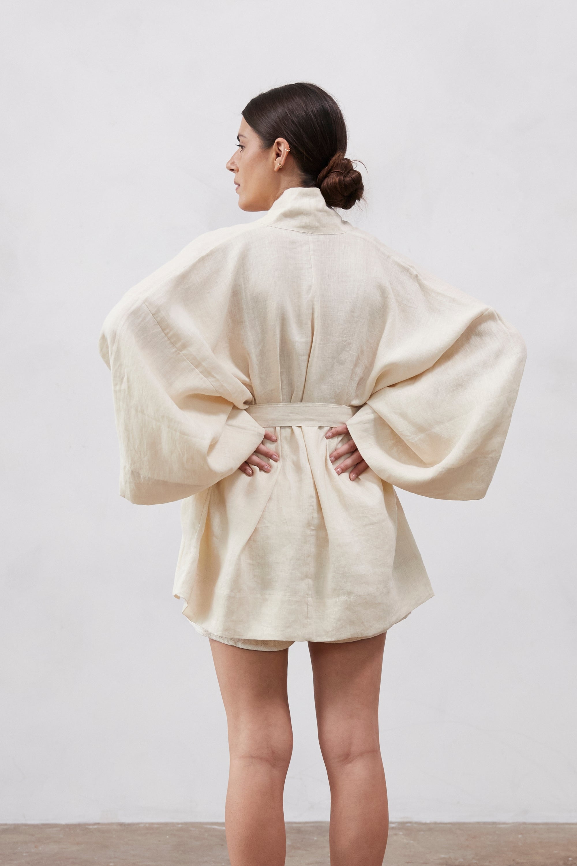 Anya Linen Kimono Shell
