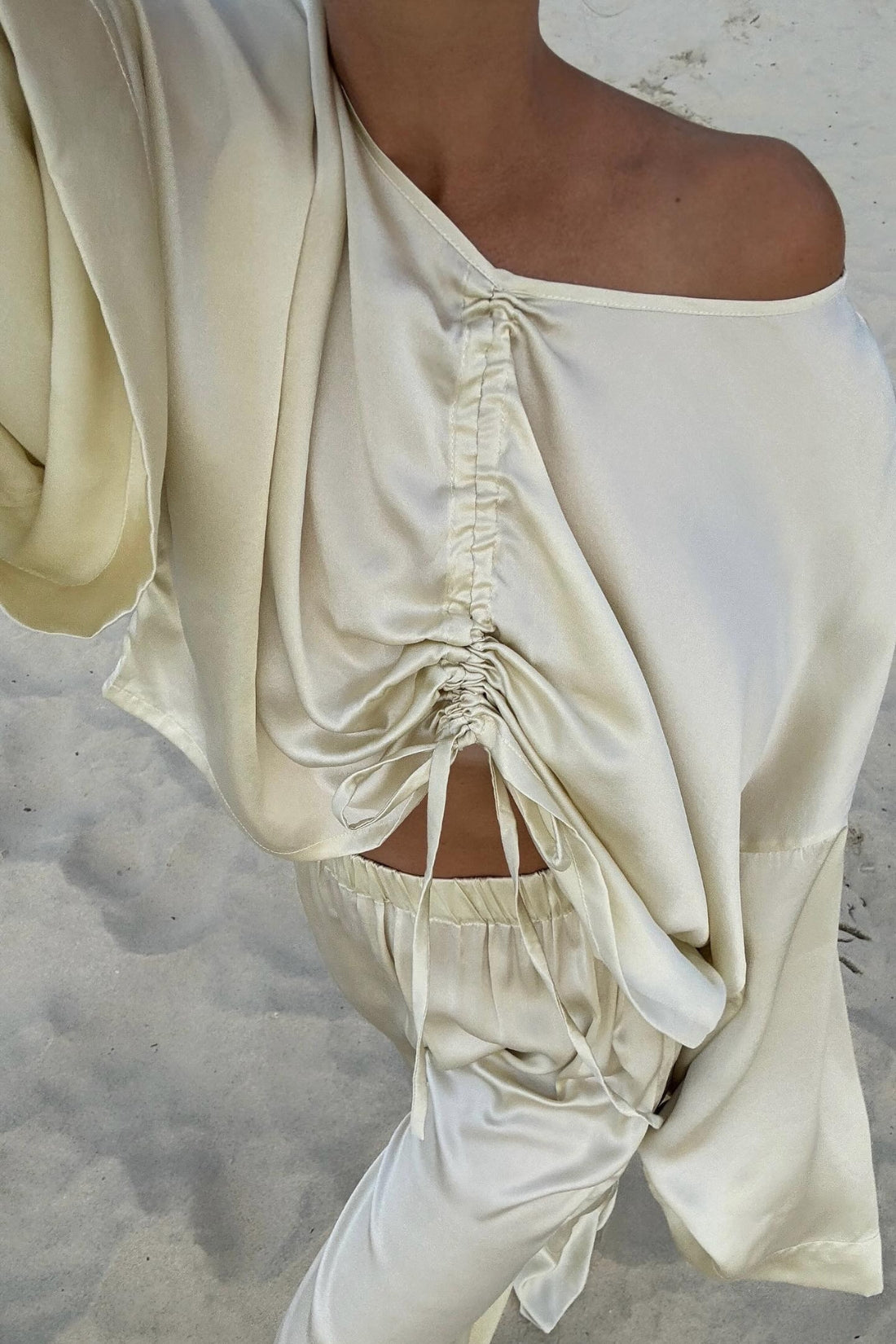 Ida Silk Pant Birch