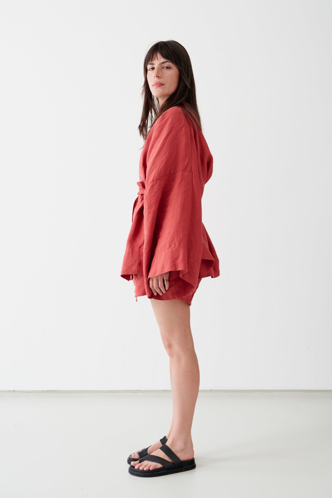 Anya Linen Kimono Desert