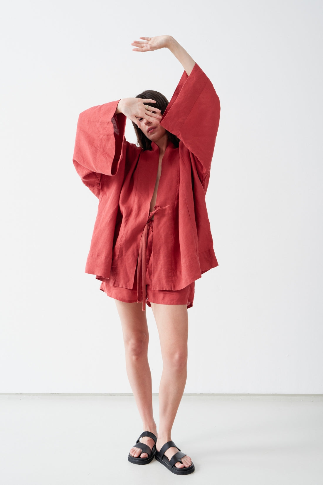Anya Linen Kimono Desert