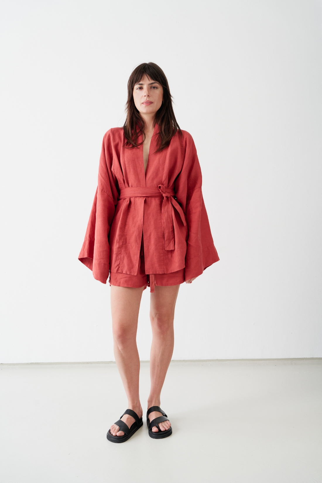 Anya Linen Kimono Desert