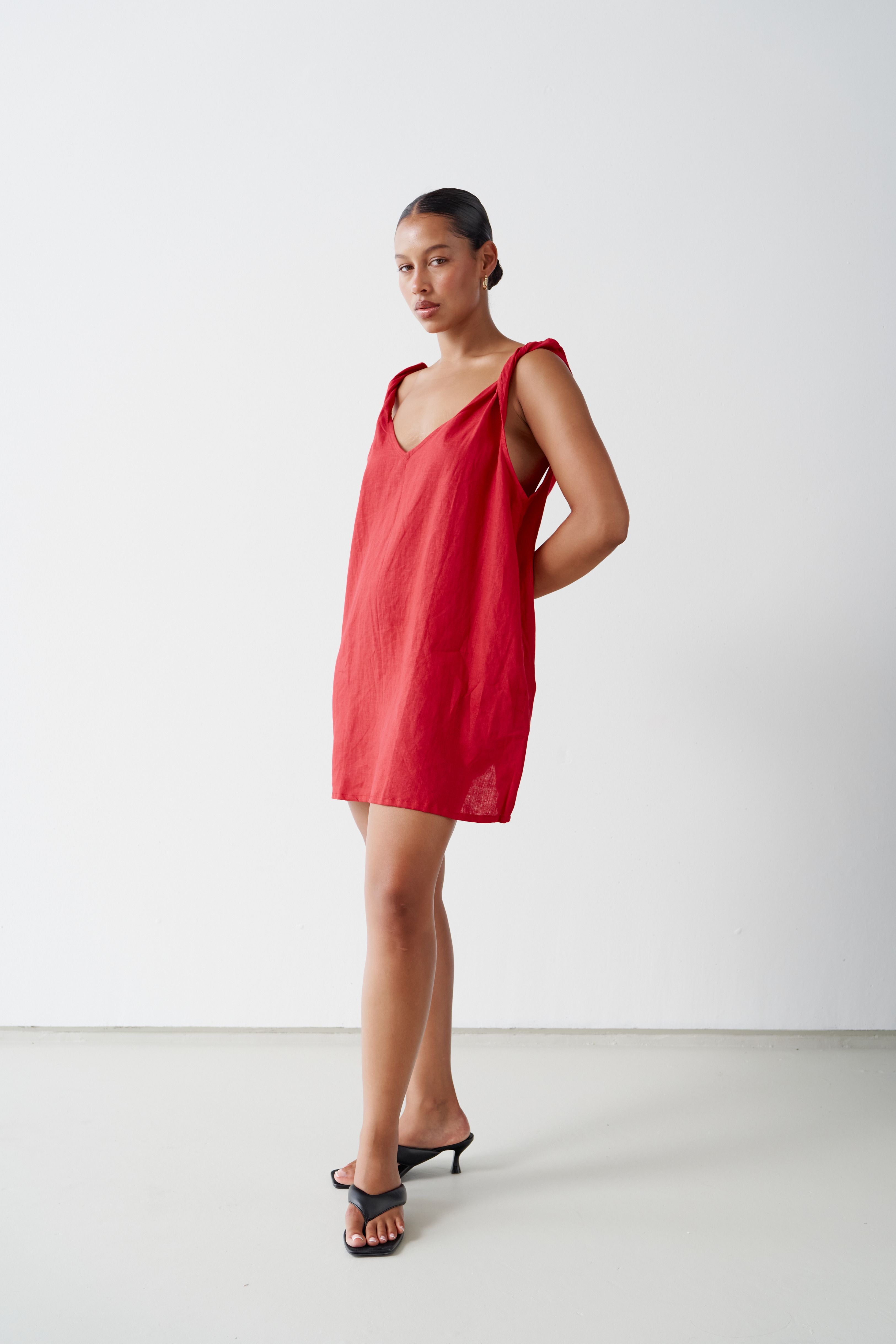 Claire Mini Dress Cherry