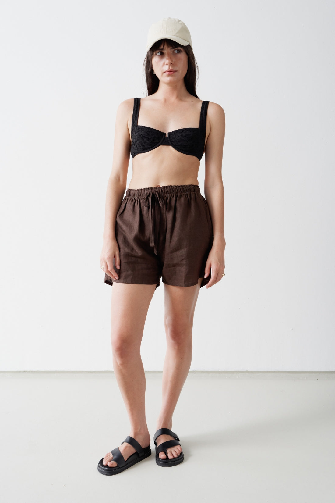 Cooper Linen Short Cacao