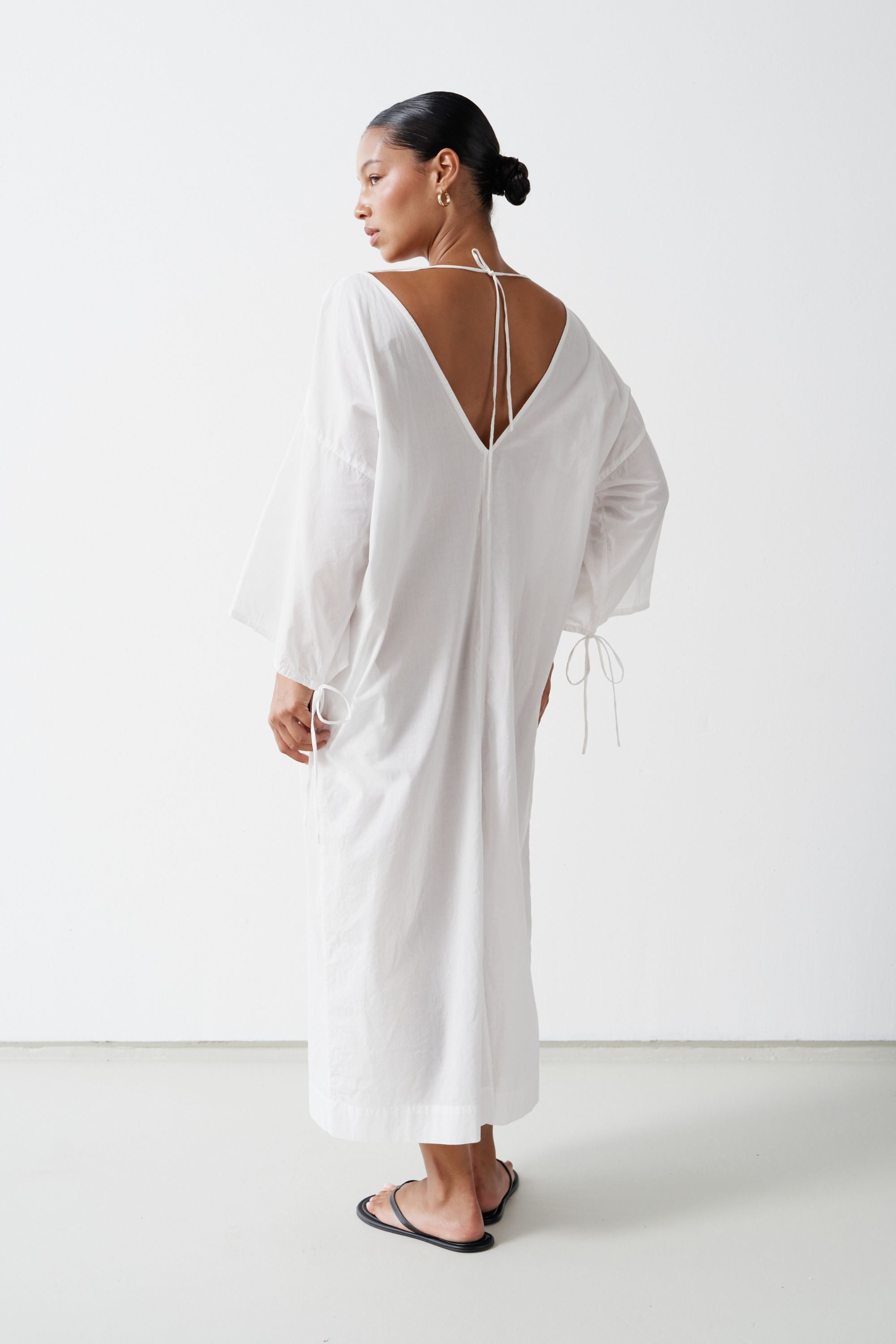Ibiza Organic Cotton Kaftan White