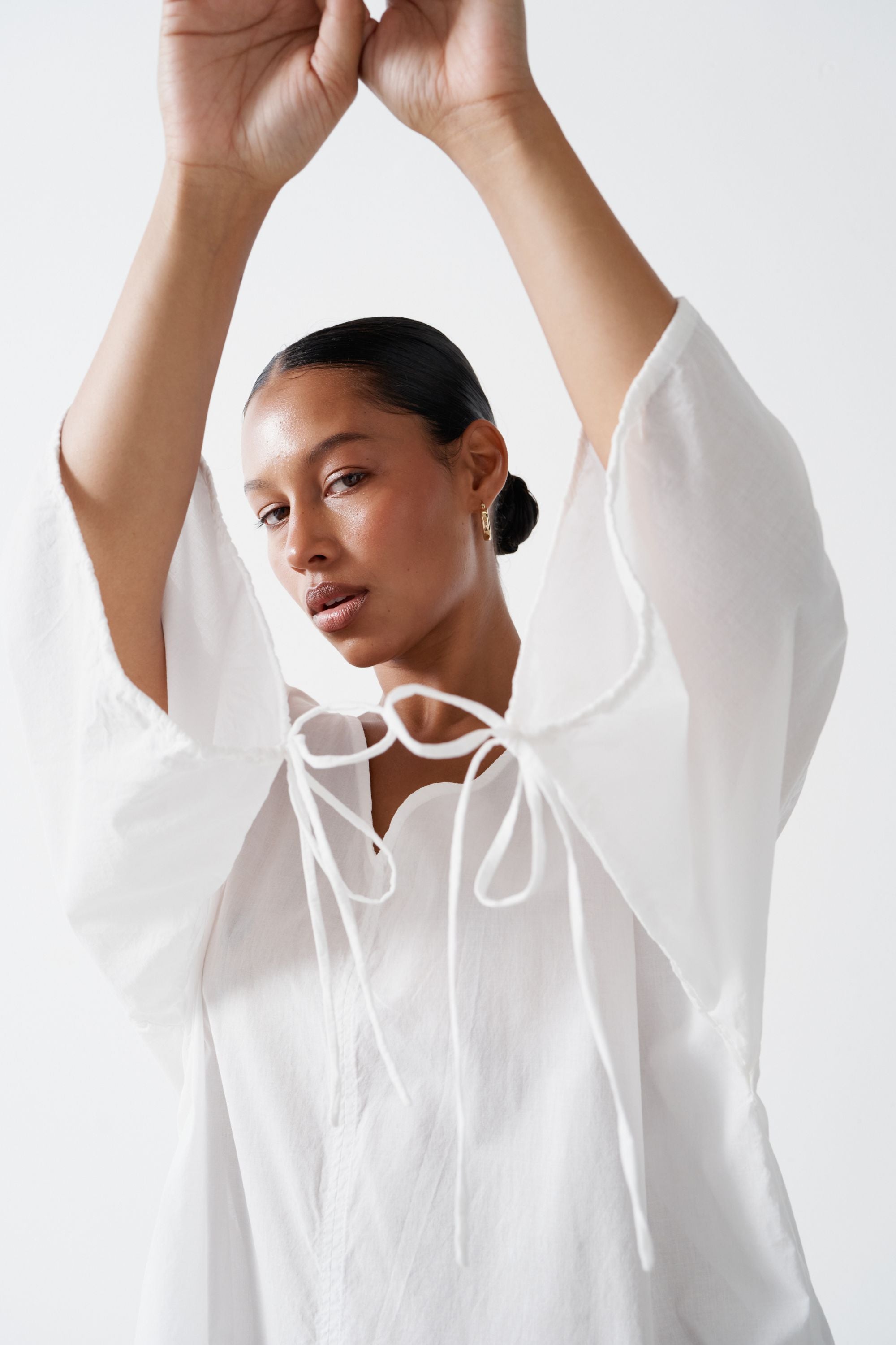 Ibiza Organic Cotton Kaftan White