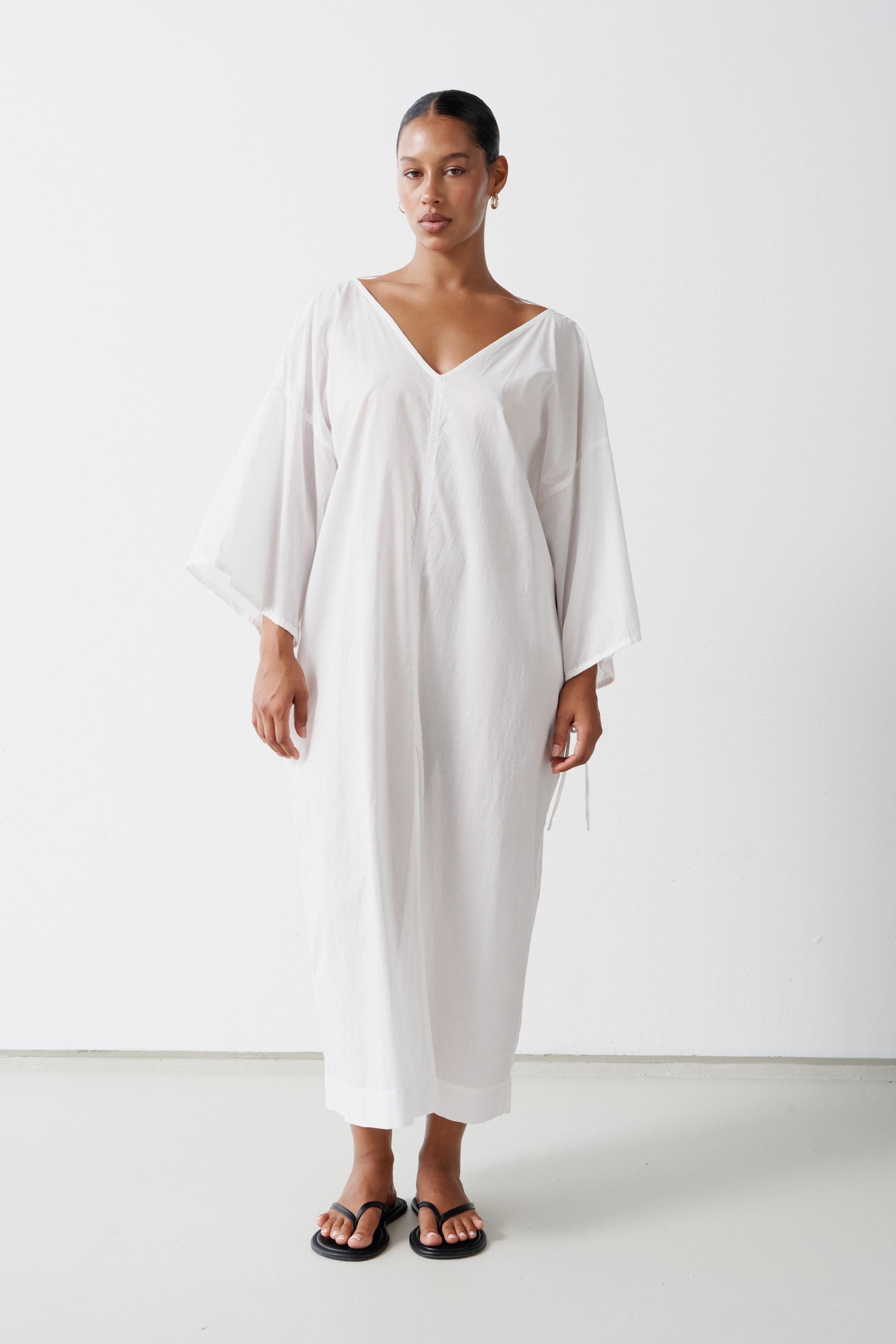Ibiza Organic Cotton Kaftan White