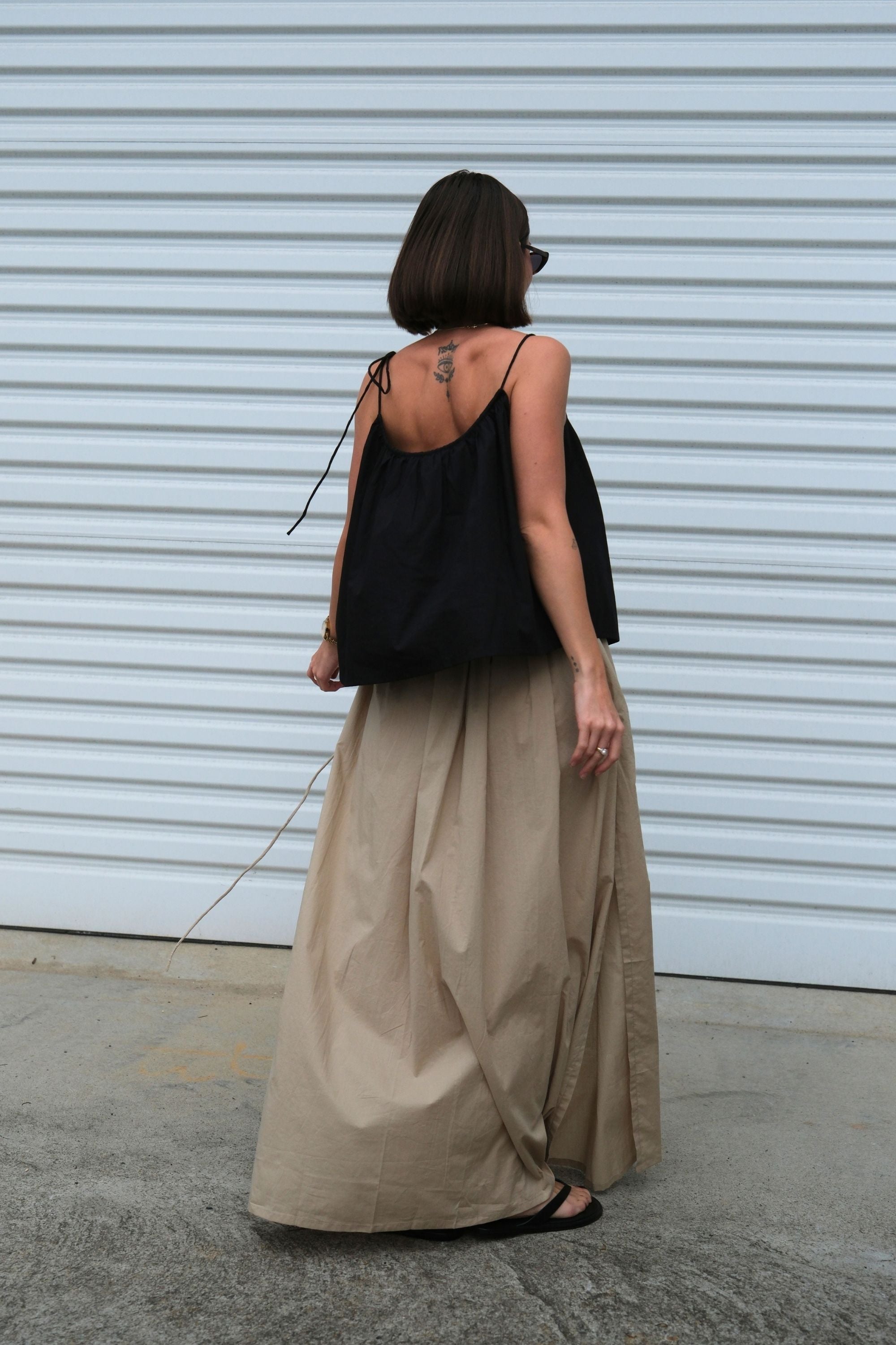Josey Tie Top Black