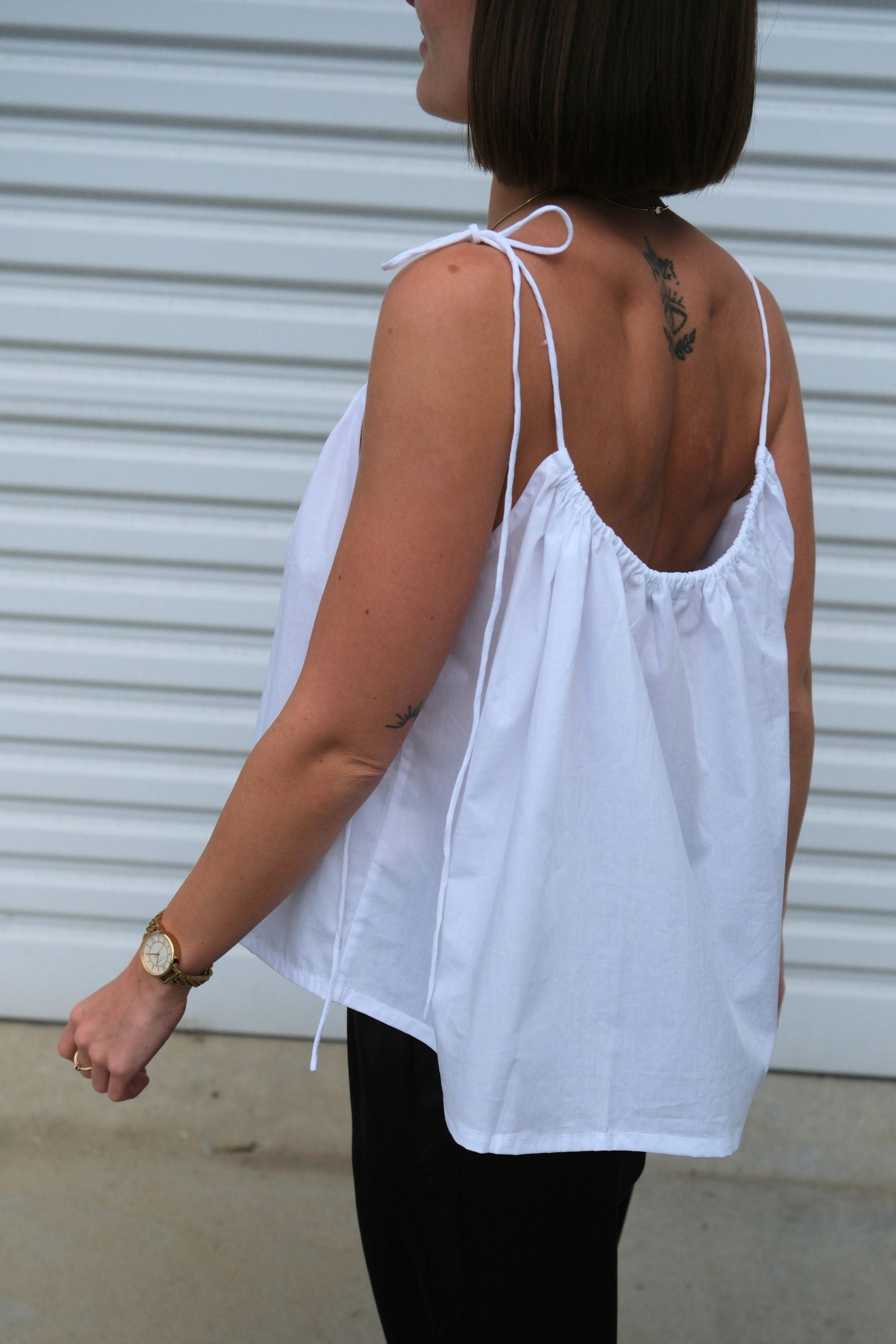 Josey Tie Top White