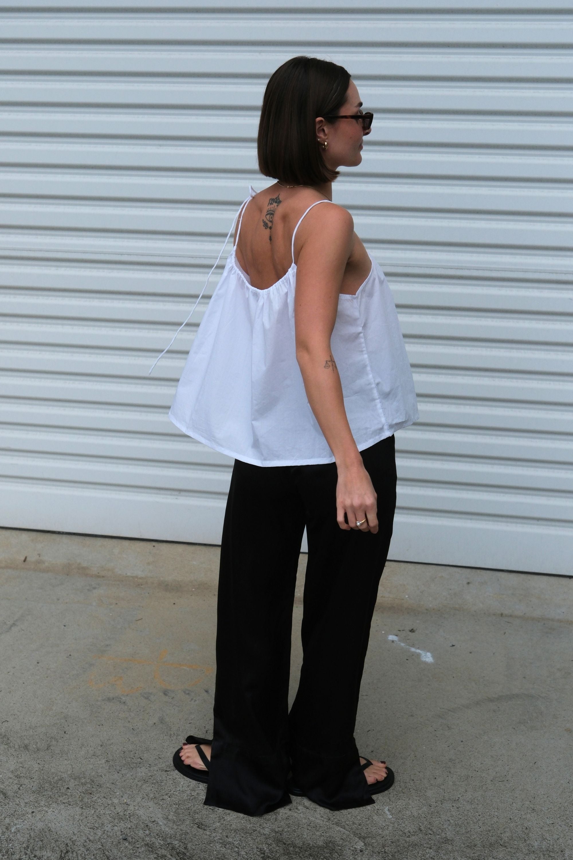 Josey Tie Top White