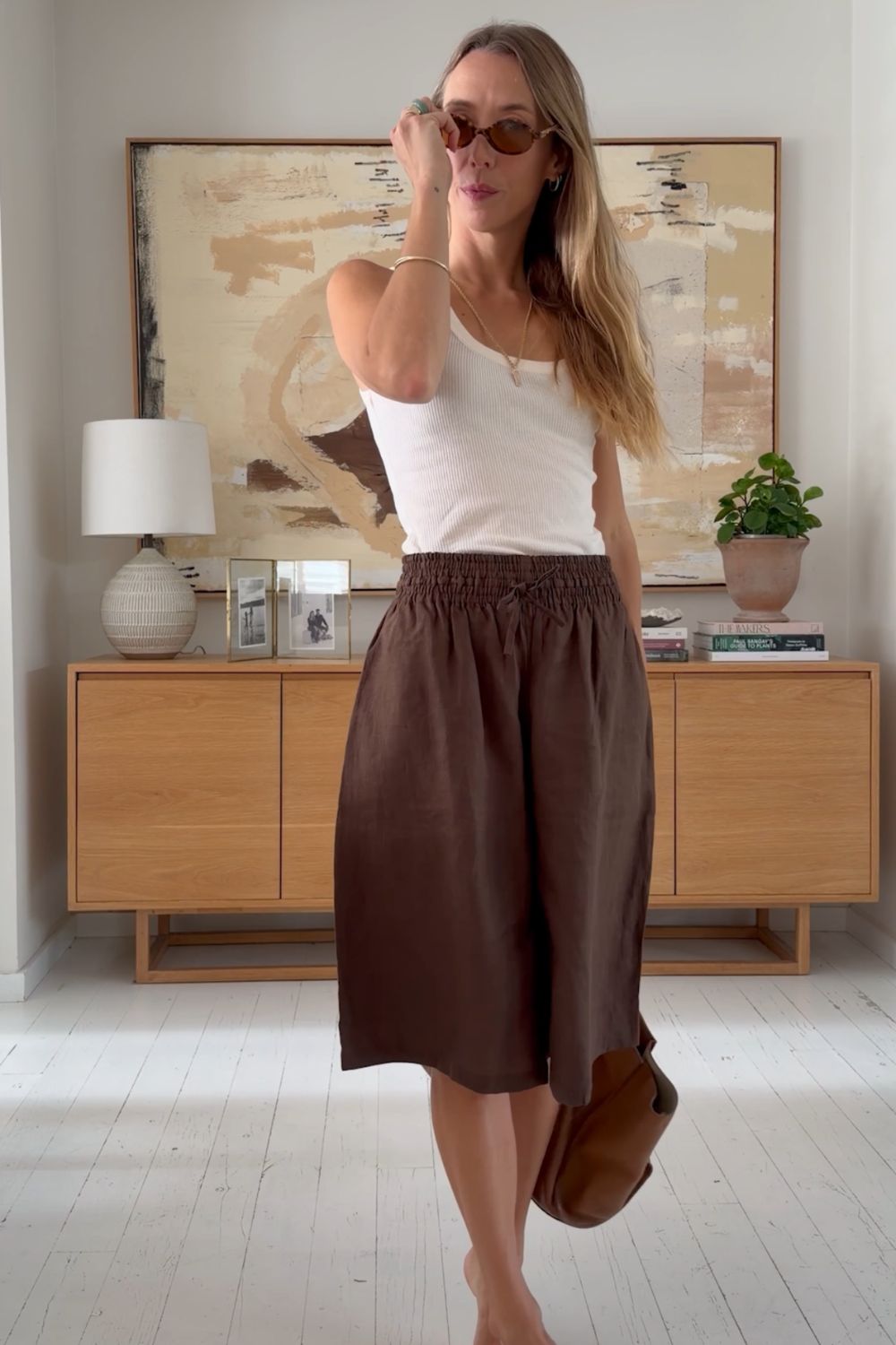 Koko Linen Short Cacao