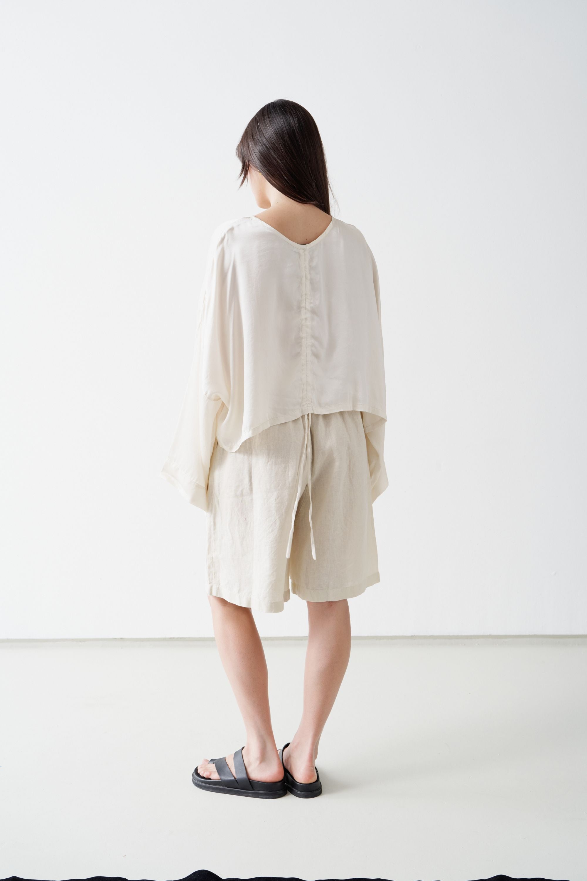 Ling Silk Blouse Birch — UNIKSPACE