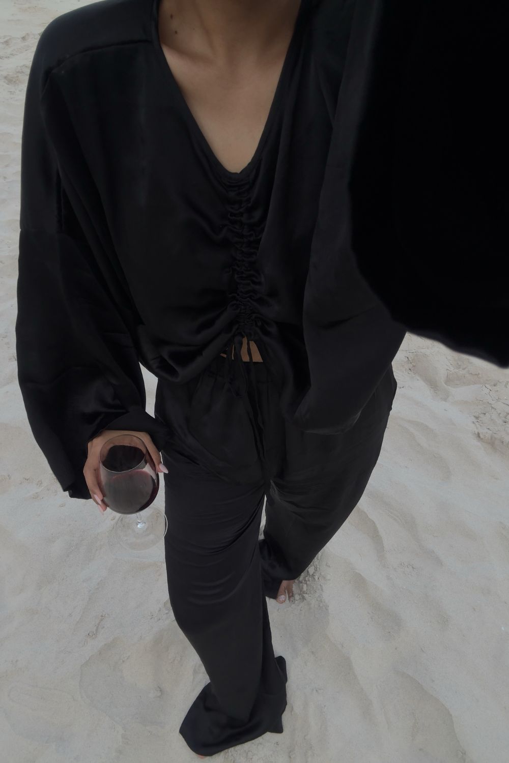 Ling Silk Blouse Black