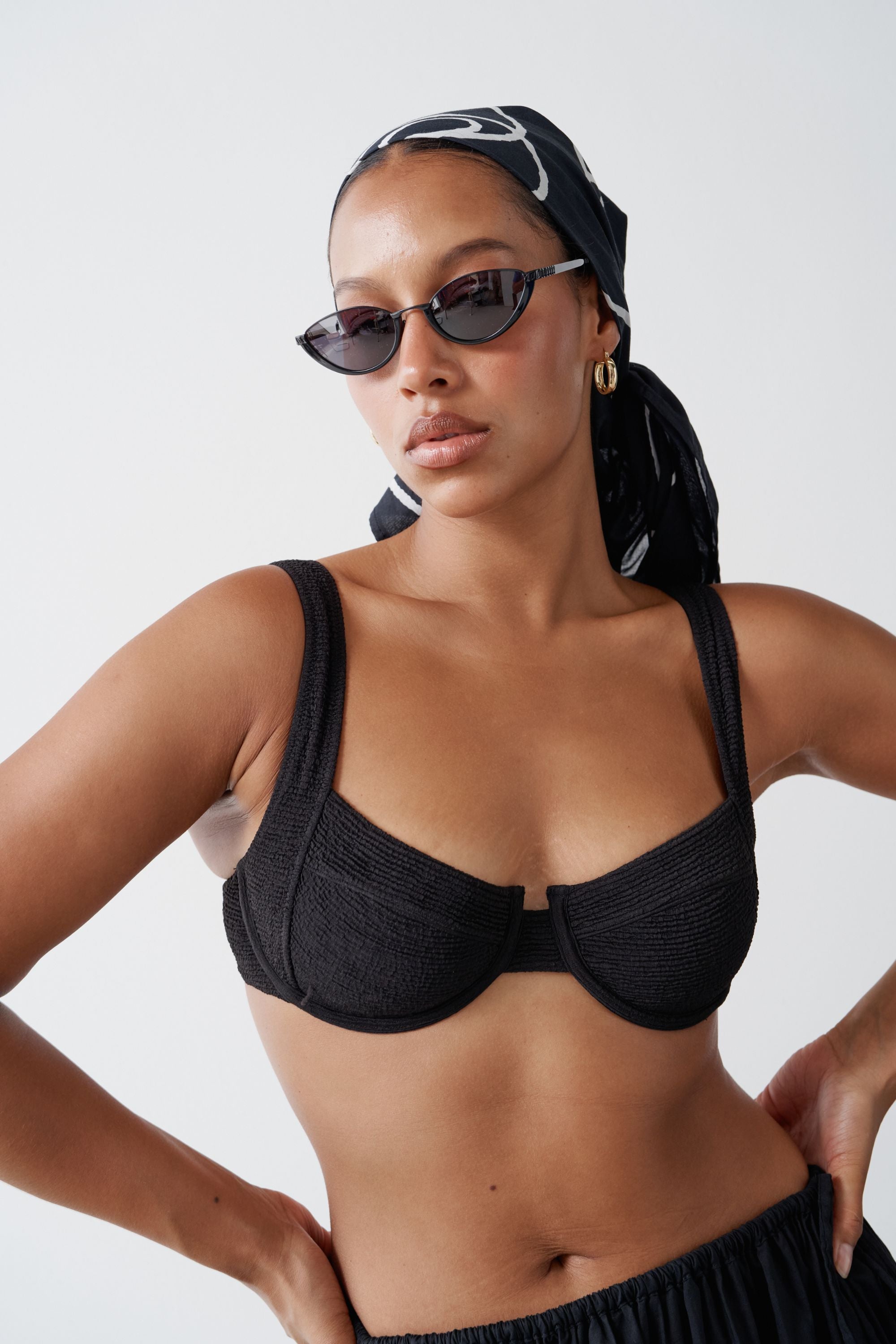 Mini Art Sarong Black