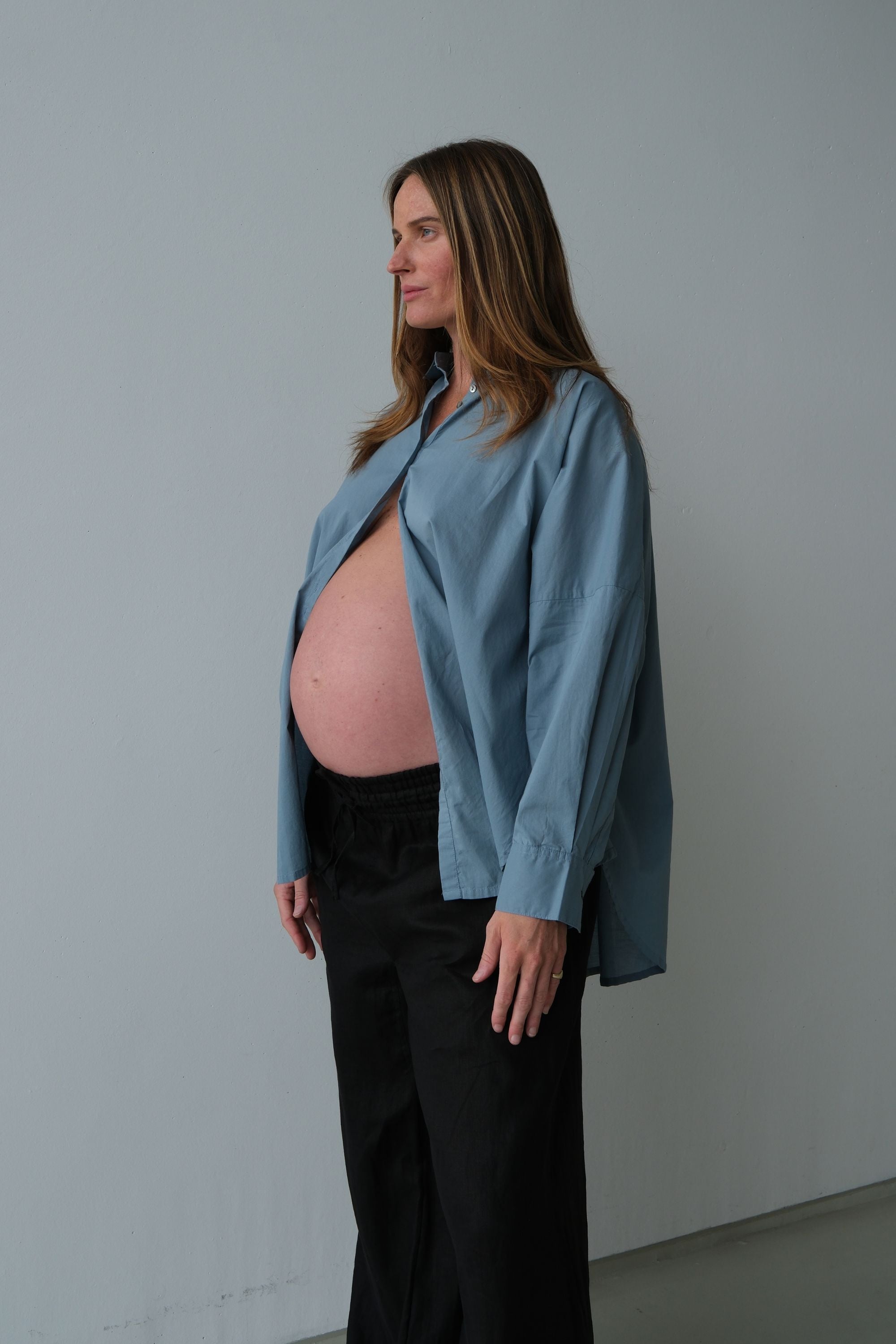 Nic Organic Cotton Shirt Steel Blue