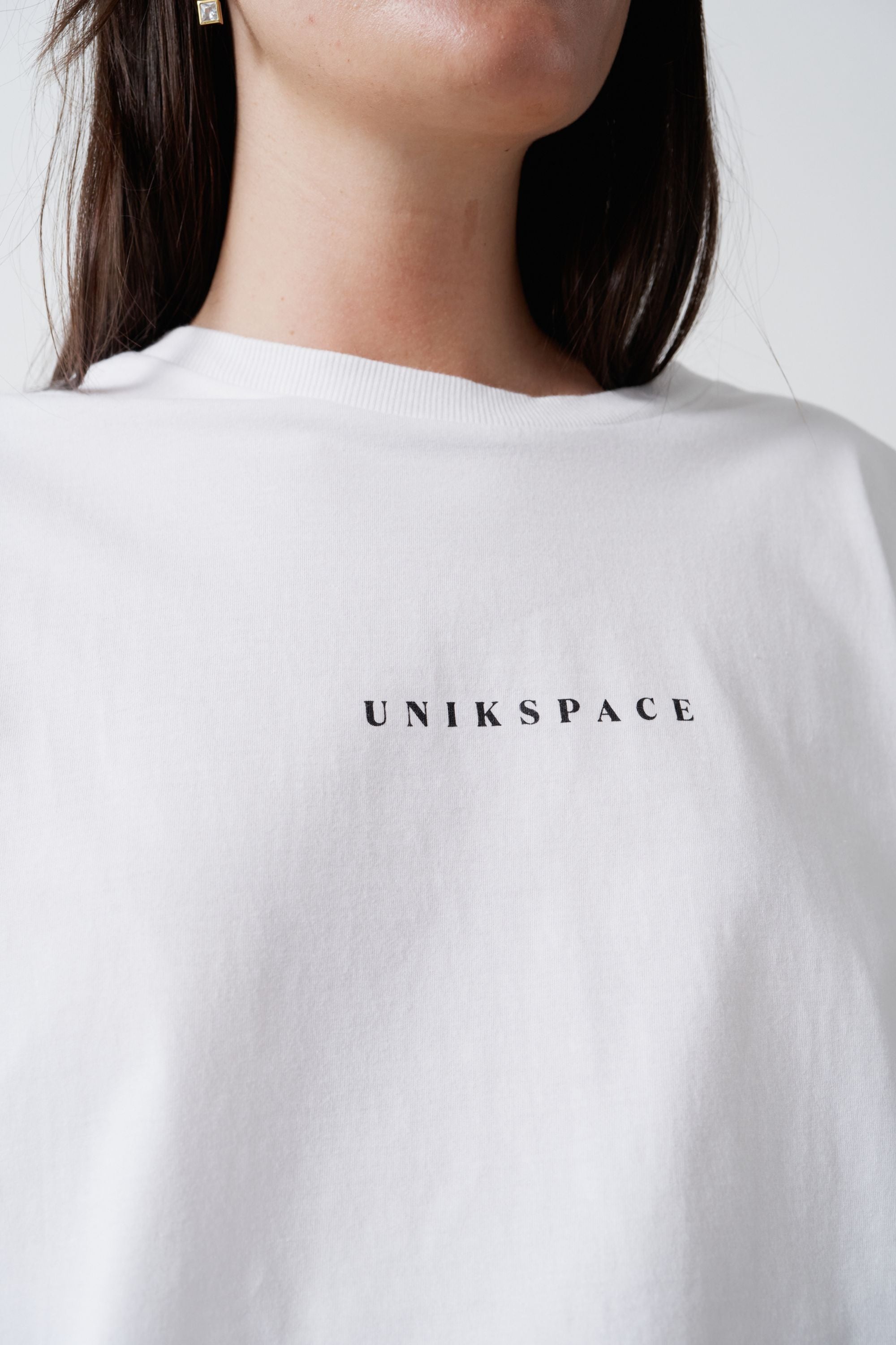 Oversized Logo Tee White