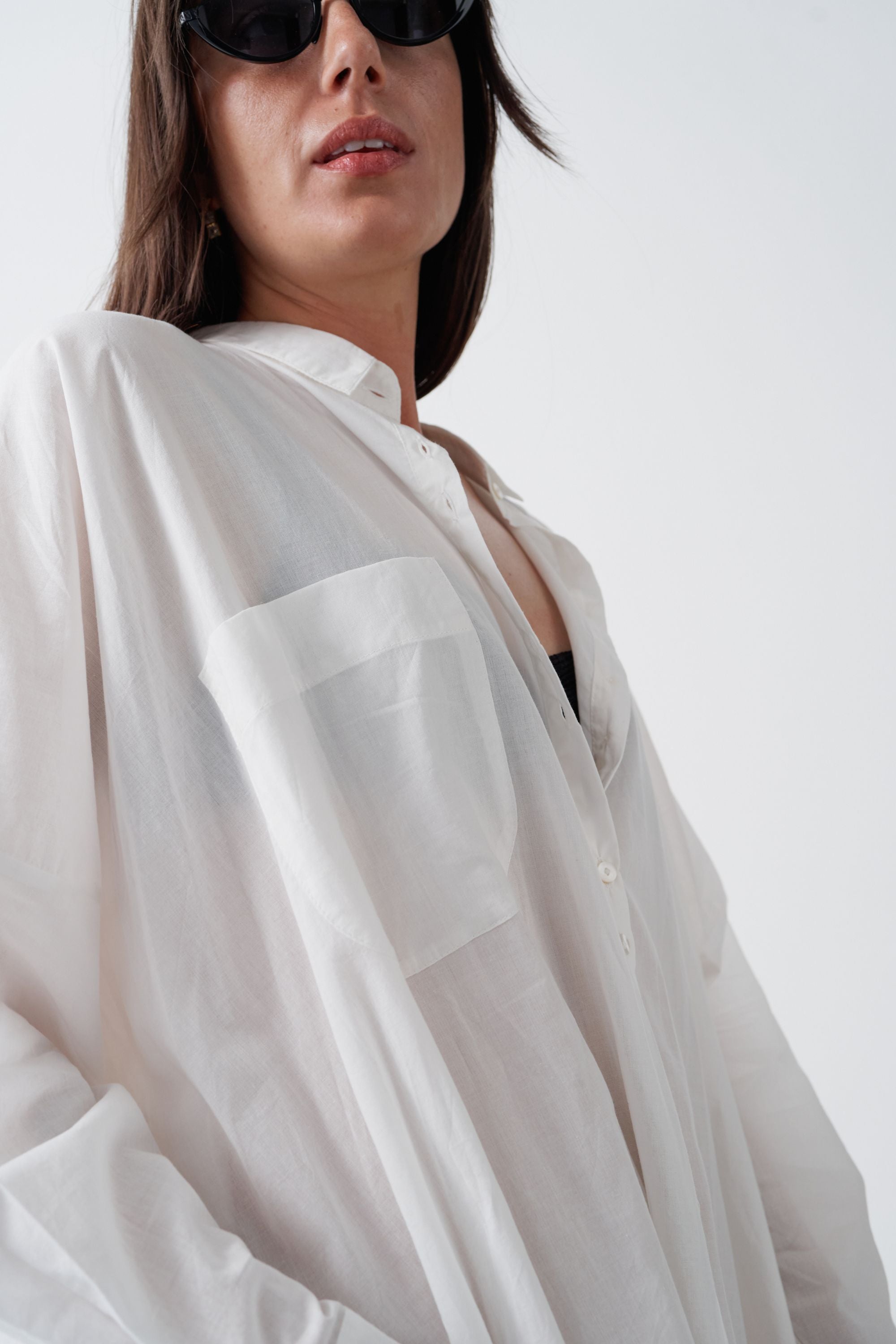 Santorini Shirt Dress White