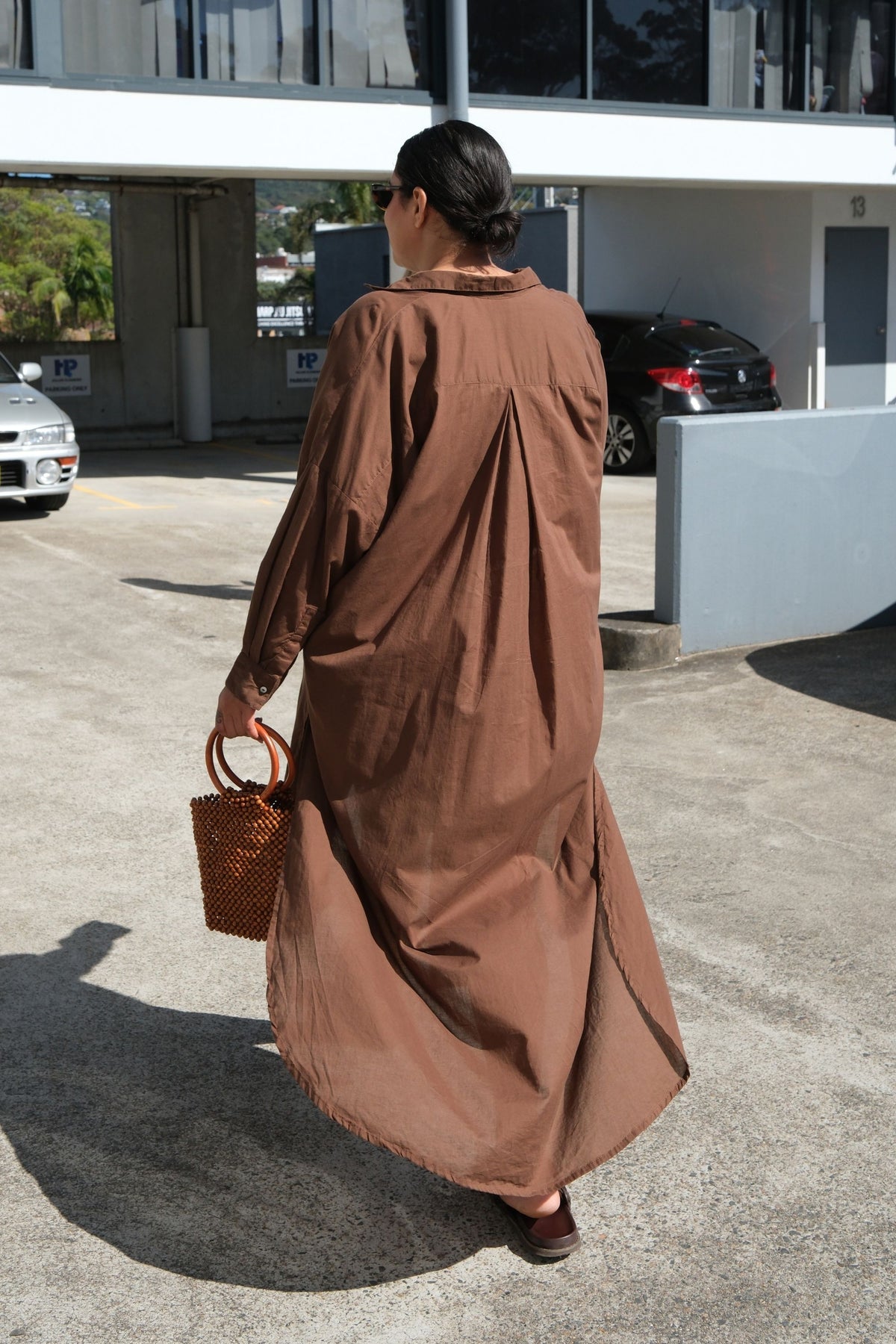 Santorini Shirt Dress Cacao