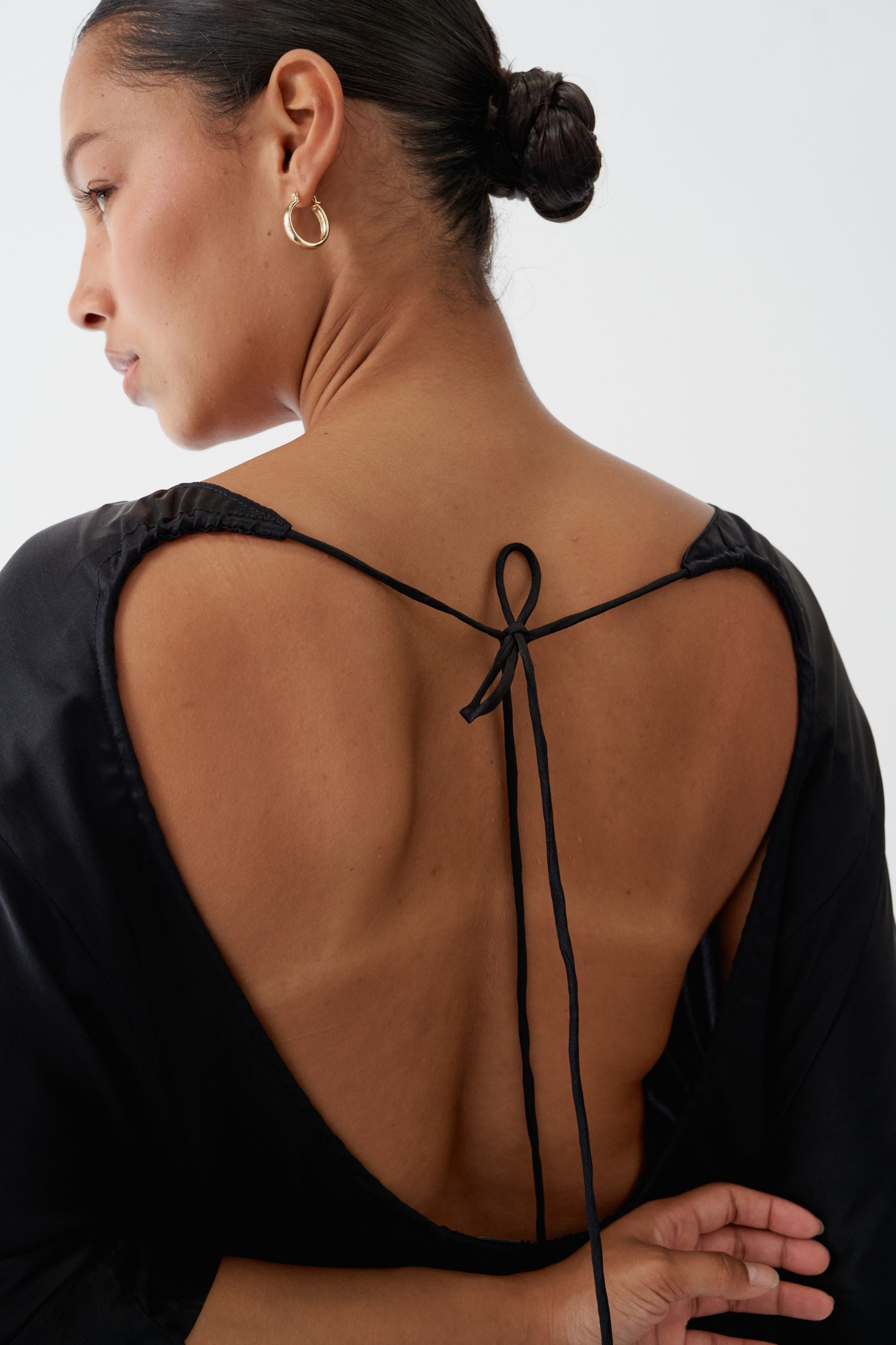 Tanika Silk Dress Black