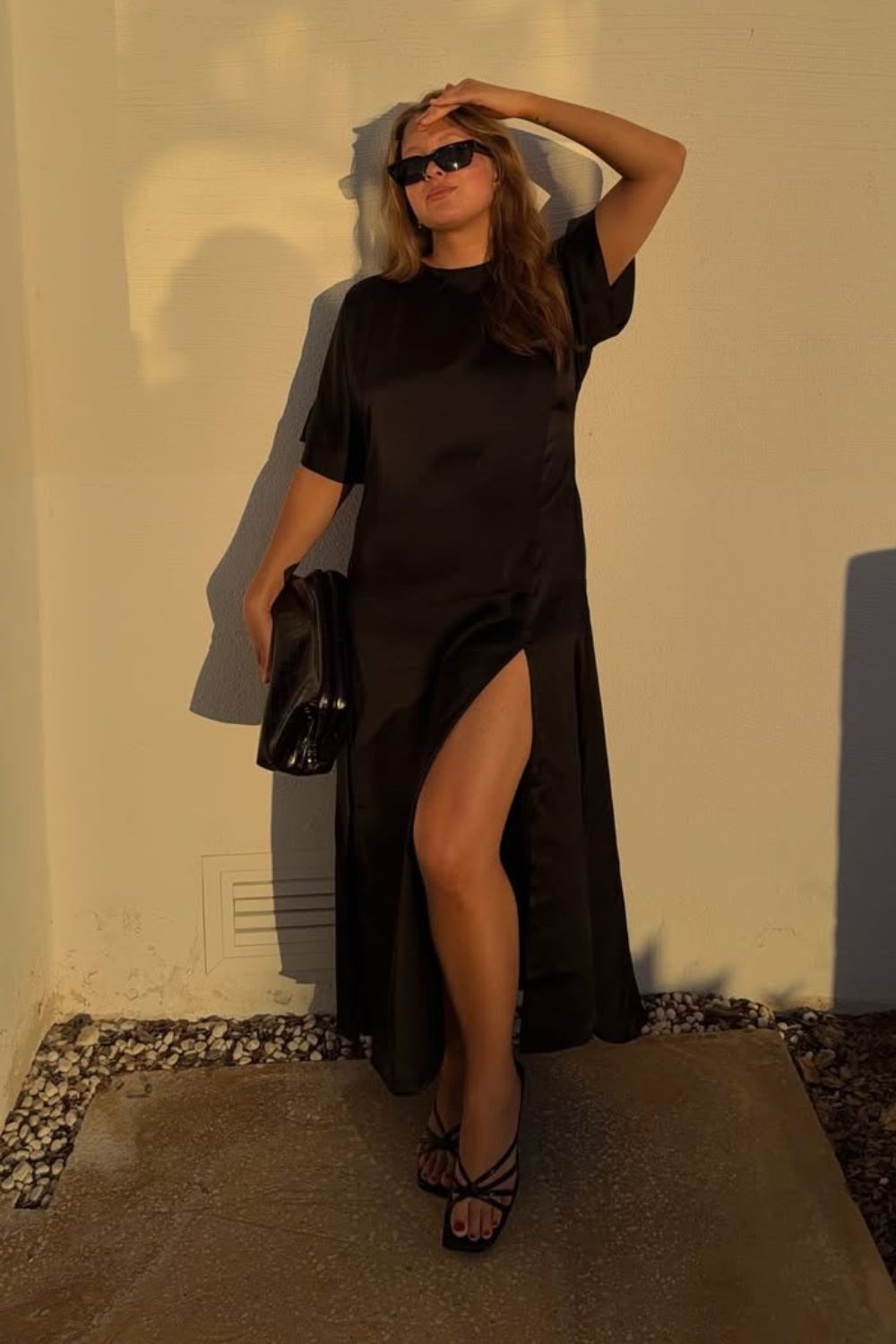 Tanika Silk Dress Black